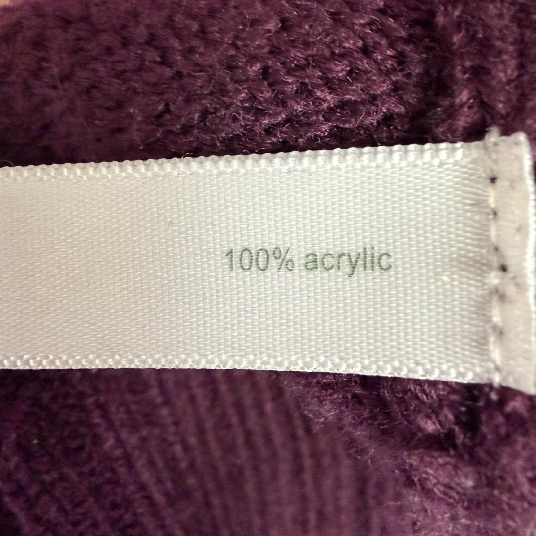Vintage VINTAGE? (No) Fashion Bug Sweater Womens L Purple Cowl Neck Cable Knit Pockets Boho Gothic Whimsigoth Size L / US 10 / IT 46 - 6 Thumbnail