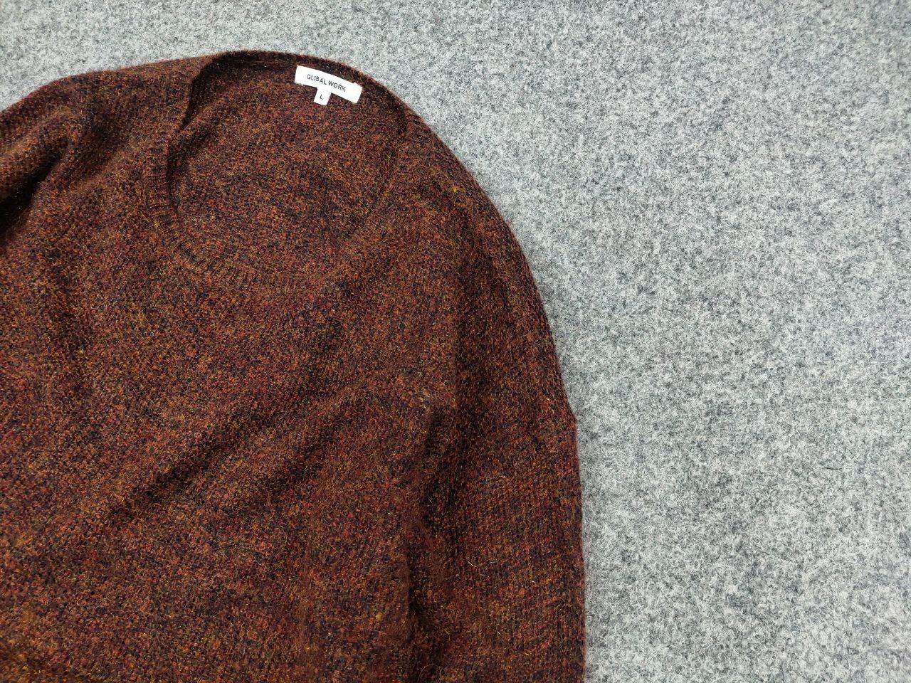 Global Work Japan Design Light Brown Wool blend Sweater