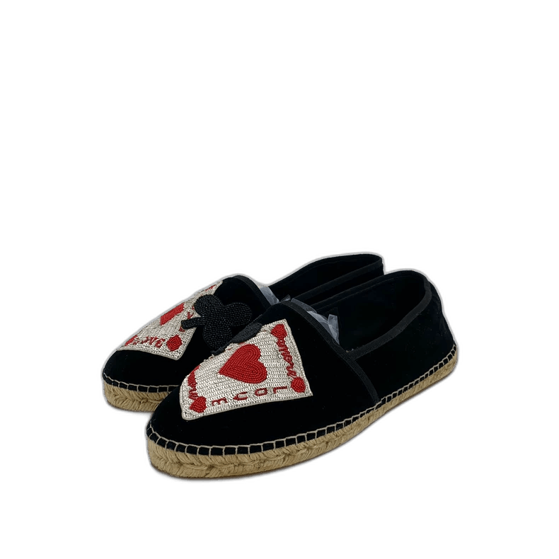 Dolce & Gabbana Dolce&Gabbana Black Slide Shoes with Sequins Size US 10 / EU 43 - 1 Thumbnail