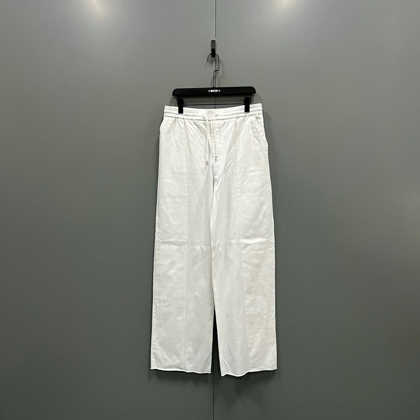 Hermes HERMES White Elastic Waist Straight-Leg Pants Size US 28 / EU 44 - 1 Thumbnail