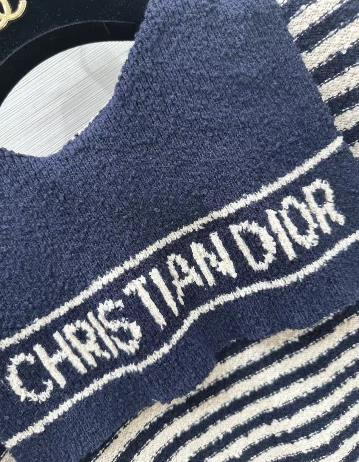 Dior Dior Navy Collar Knit Sweater J33 Size S / US 4 / IT 40 - 6 Thumbnail