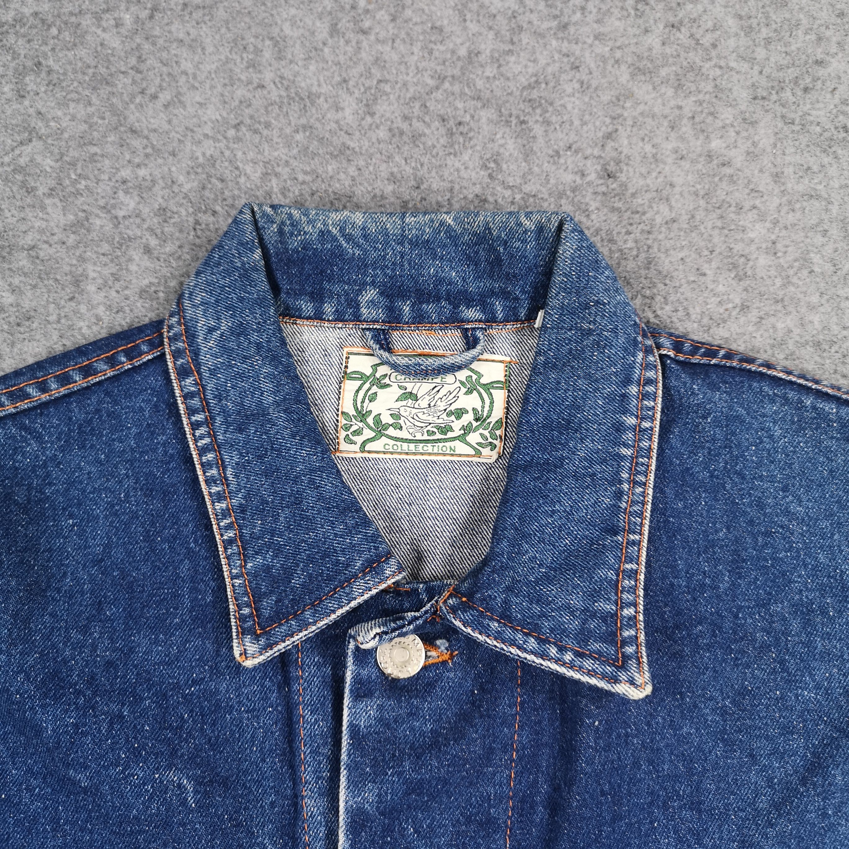 Vintage Vintage Crampe Blue Denim Trucker Jacket Size US L / EU 52-54 / 3 - 5 Thumbnail