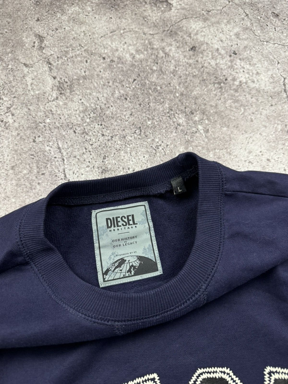 Diesel VINTAGE DIESEL ONLY THE BRAVE Y2K SWEATSHIRT JAPANESSE RARE Size US L / EU 52-54 / 3 - 4 Thumbnail