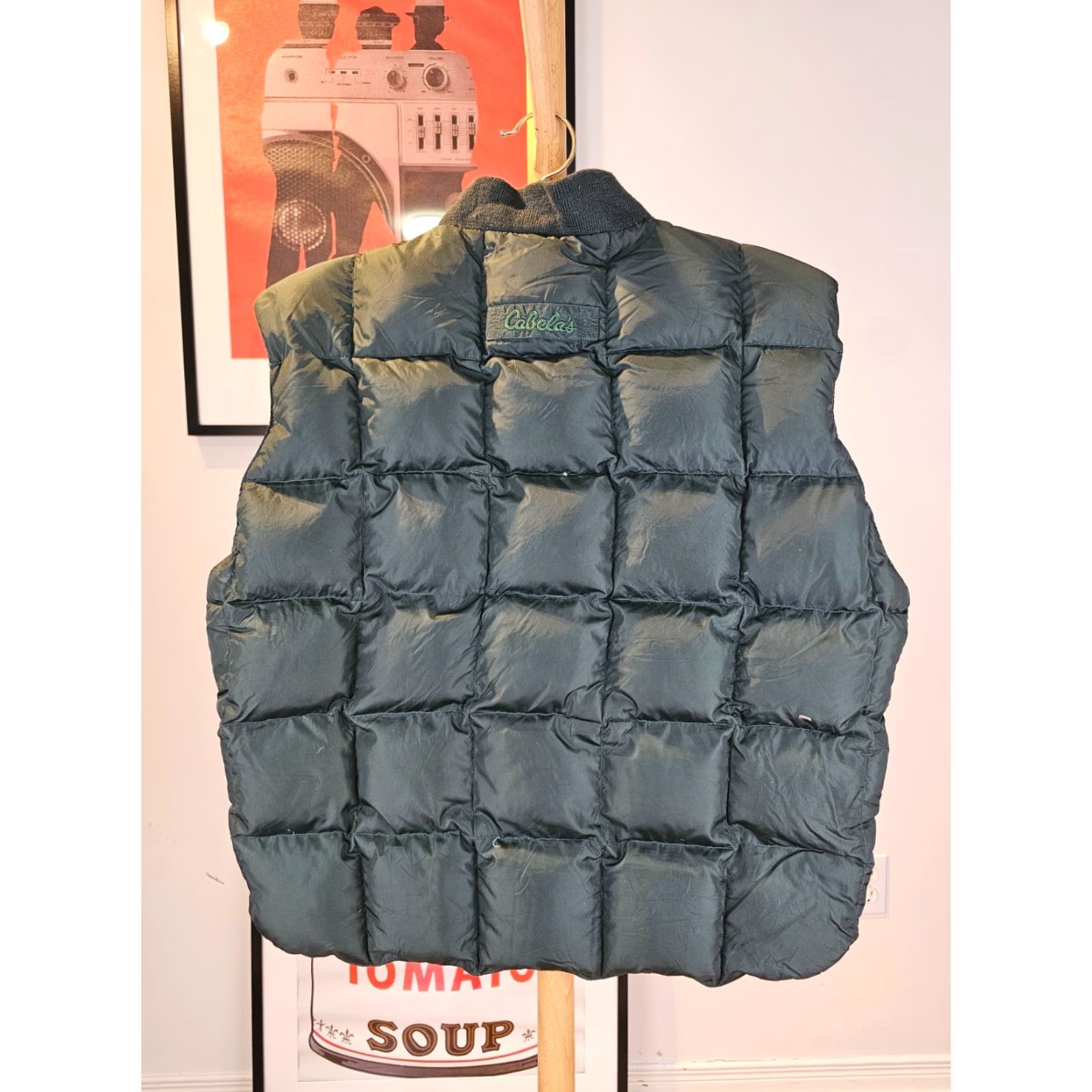 Vintage VINTAGE Cabela's GREEN DOWN VEST LARGE 90's MEN Vest Puffer Jacket Wool Down Insulation Size US L / EU 52-54 / 3 - 4 Thumbnail