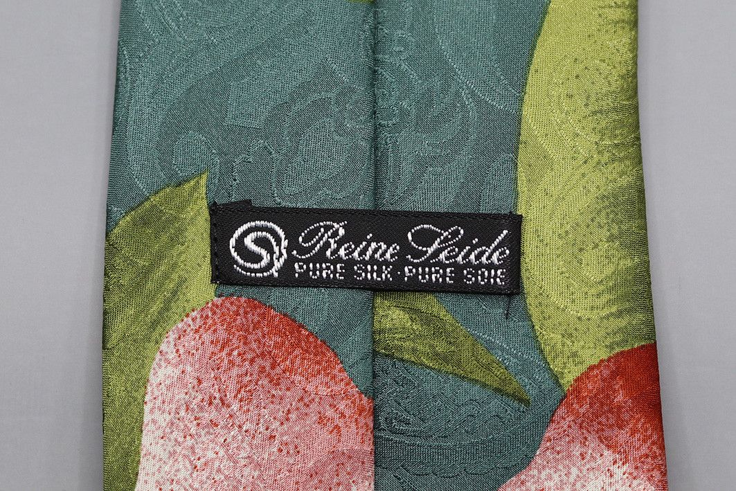 Other Gino Pilato Vintage Silk Tie with Bold Red Lily Floral Print Size ONE SIZE - 3 Thumbnail
