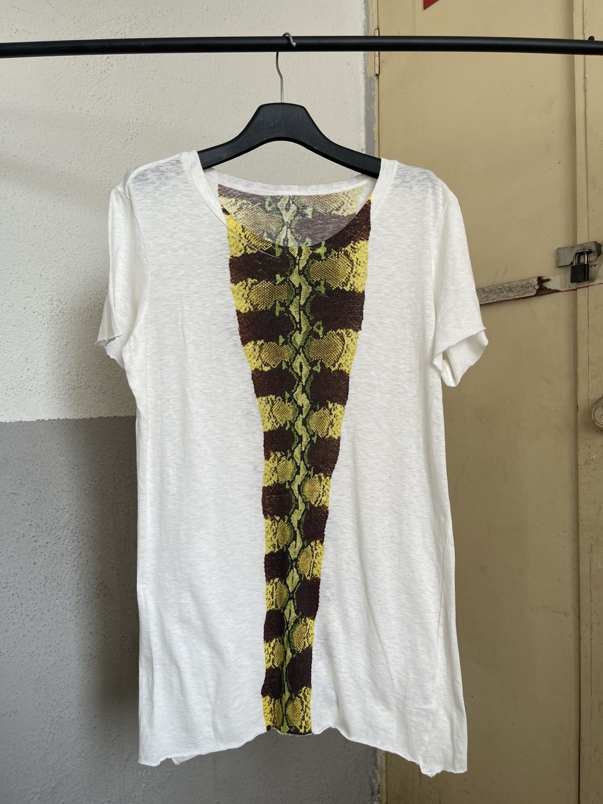 If Six Was Nine If Six Was Nine Habana Stripes Raw Hem Python T Shirt Size US M / EU 48-50 / 2 - 2 Thumbnail