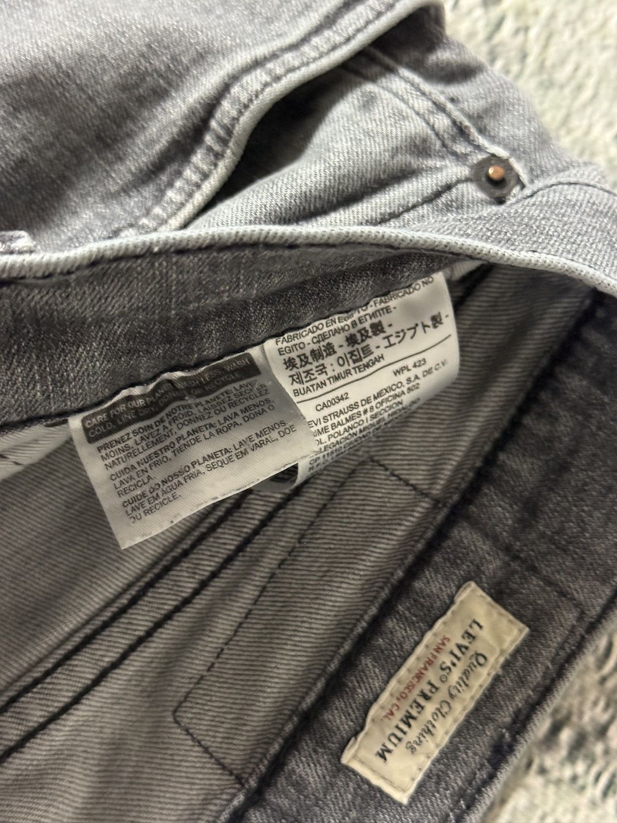 Levi's Levi’s 511 Grey Slim Jeans Size US 32 / EU 48 - 11 Thumbnail