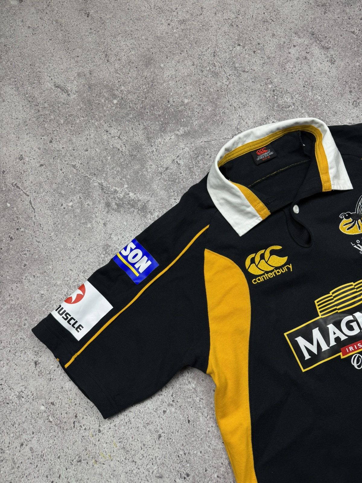 Canterbury of New Zealand Canterbury London Wasps 2007/08 Rugby Jersey Tee T-shirt Size US M / EU 48-50 / 2 - 3 Thumbnail