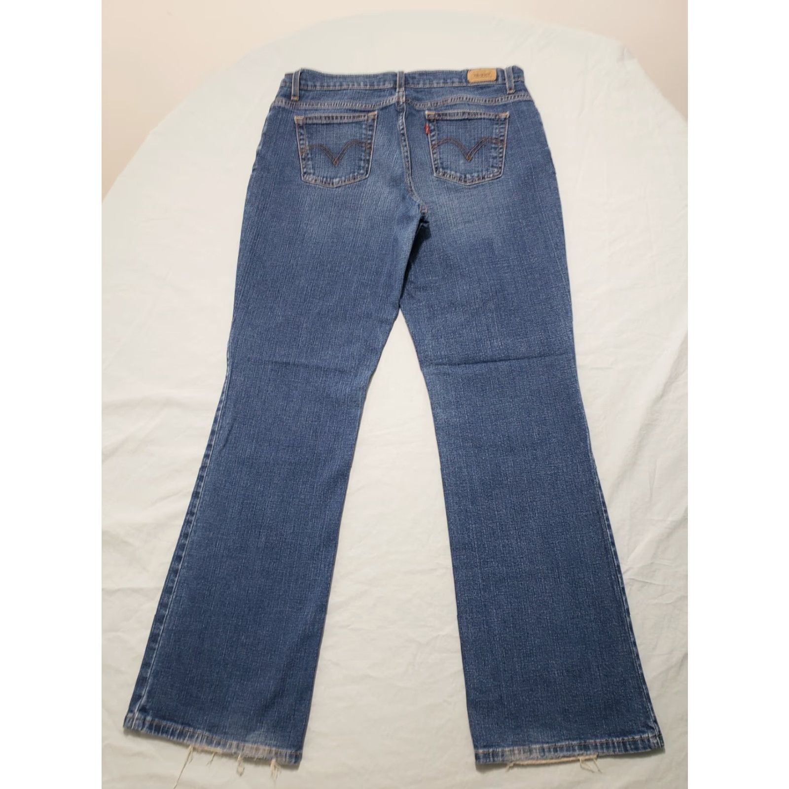 Levi's Levis 550 Relaxed Boot Cut Jeans Women's Size 12 M Blue Denim Stretch Size 34" / US 12 / IT 48 - 2 Thumbnail