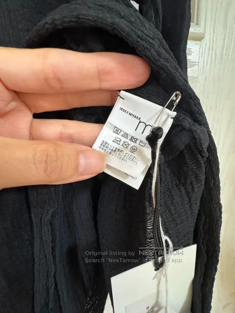Issey Miyake Issey Miyake size:one size Black Crepe Long-sleeve Top Size XXS / US 00 / IT 34 - 9 Thumbnail
