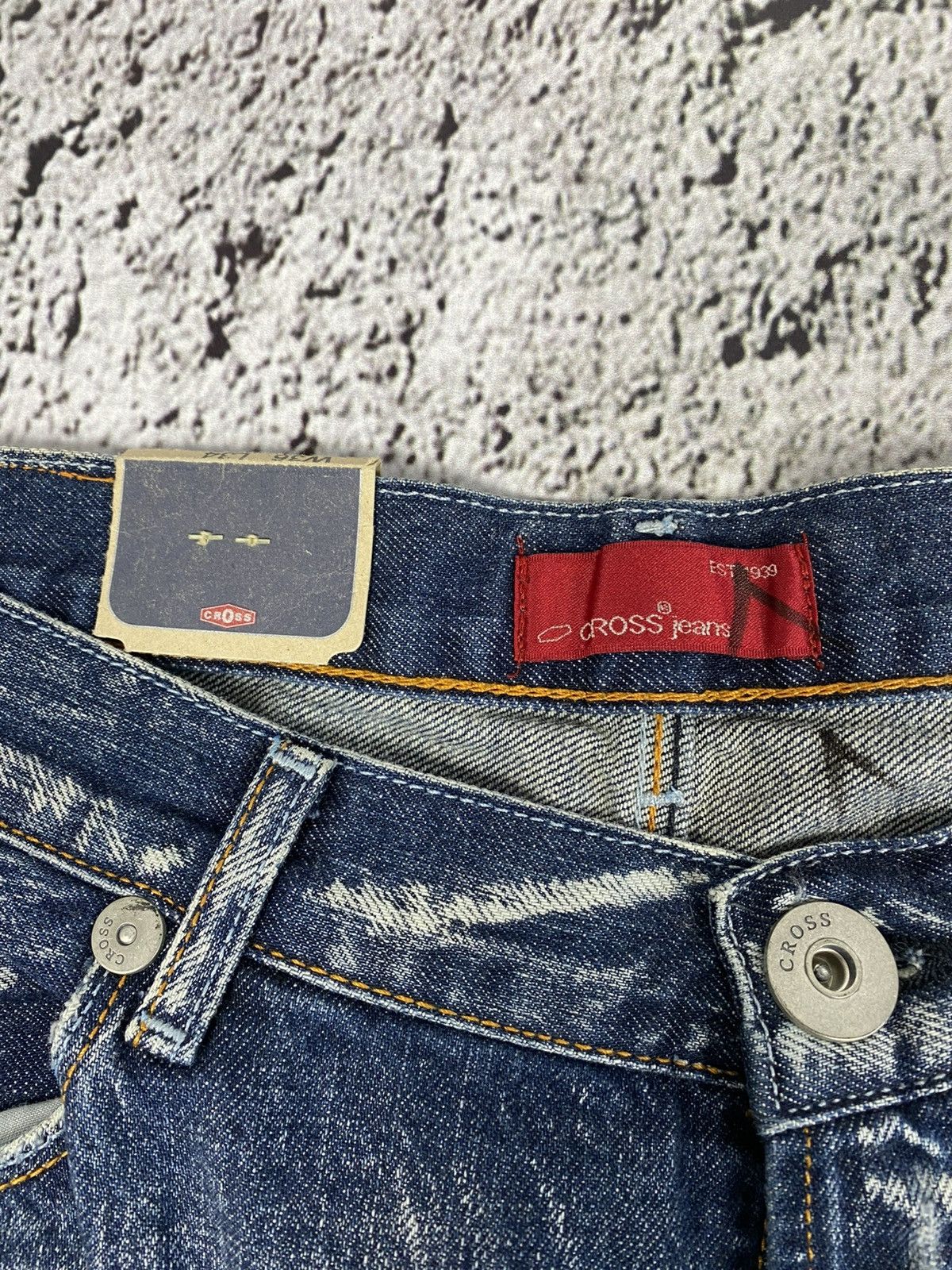 Vintage Vintage Y2K faded wide patchwork jeans streetwear size 36 Size US 36 / EU 52 - 2 Thumbnail