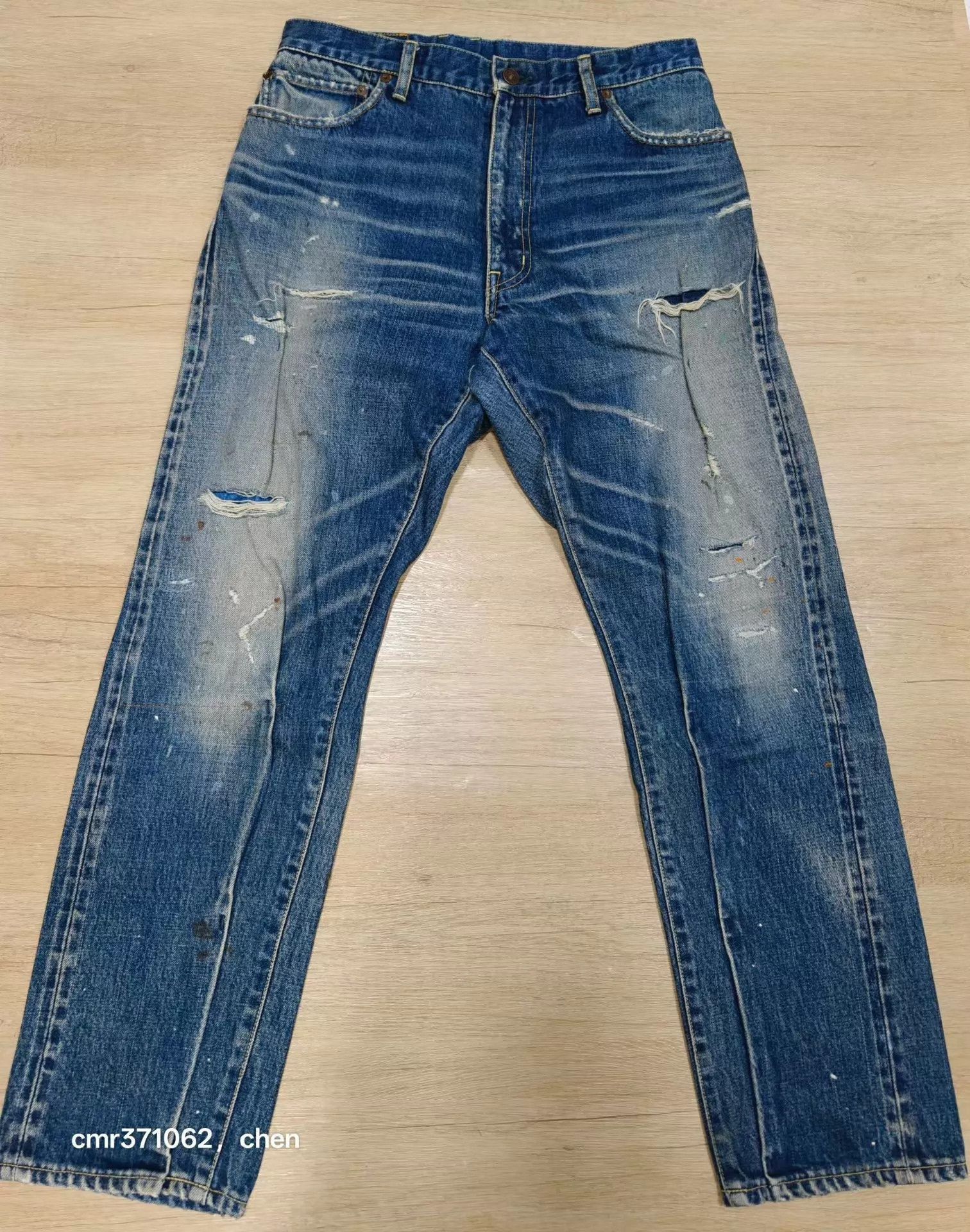 Visvim Blue Distressed Denim Jeans Size 30 Size US 30 / EU 46 - 1 Thumbnail