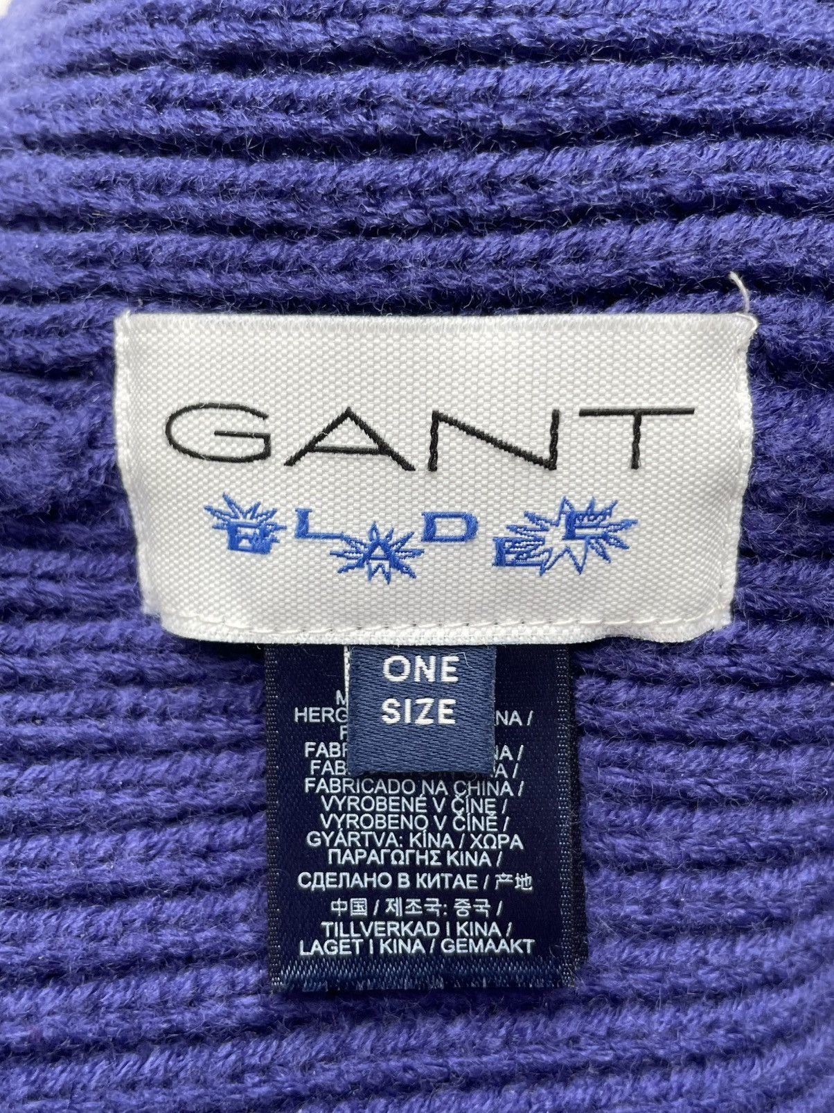 Drain Gang × Gant Bladee for Drain Gang X Gant Beanie Blue Size ONE SIZE - 3 Thumbnail