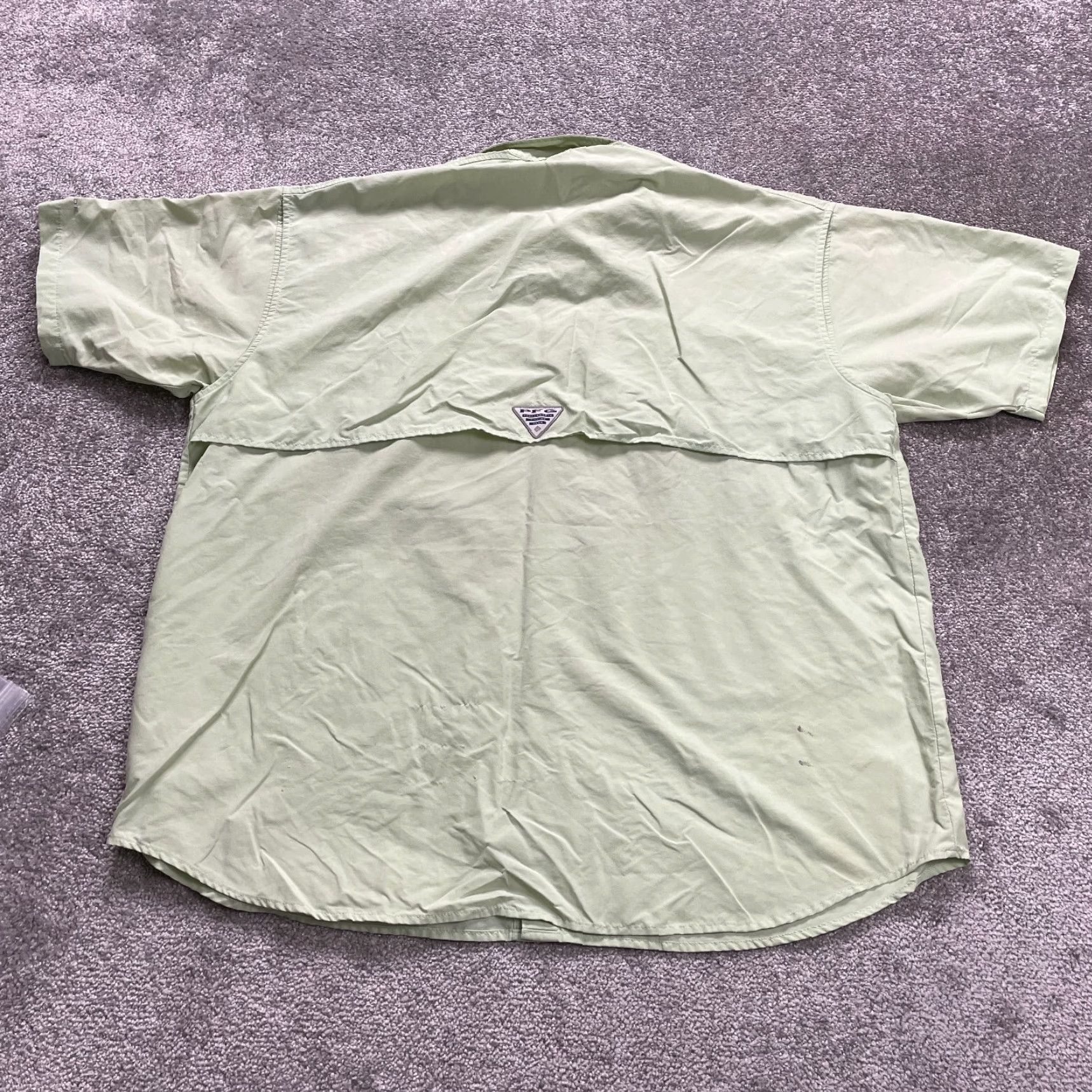 Vintage Columbia PFG Omni-Shade Fishing Shirt Mens XL Green Short Sleeve Button-Up Outdoor Casual Size US XL / EU 56 / 4 - 2 Thumbnail