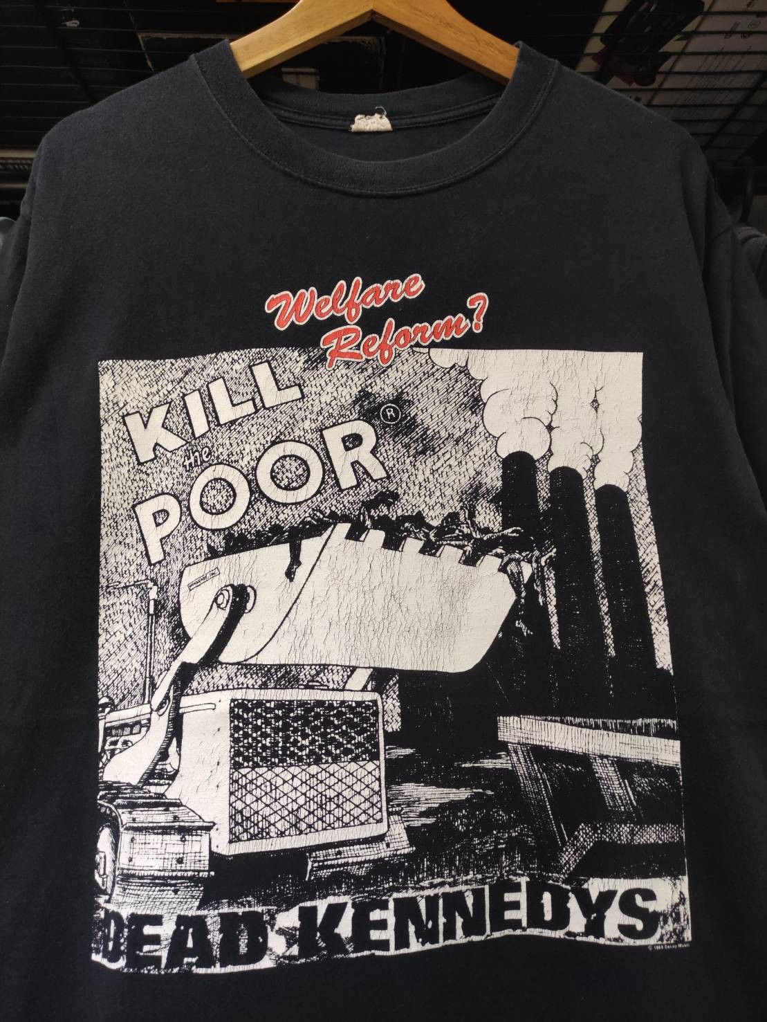 Band Tees Vtg 90's Dead Kennedys "Kill The Poor" Single Promo T-Shirt Size US L / EU 52-54 / 3 - 1 Thumbnail