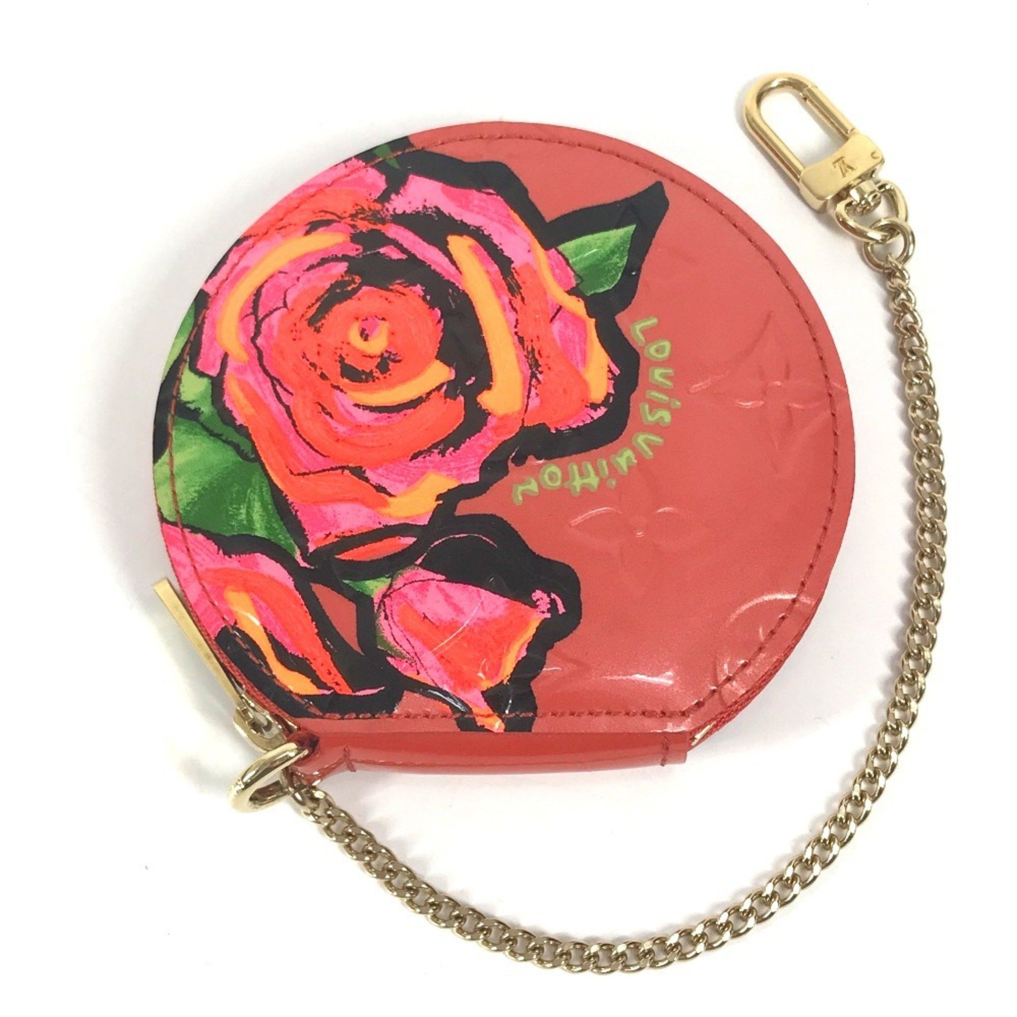 Louis Vuitton M93691 Monogram Vernis Rose Porte Monnaie Chapeau Wallet Coin Purse Wallet/coin Case Men's Women's Orange Sunset