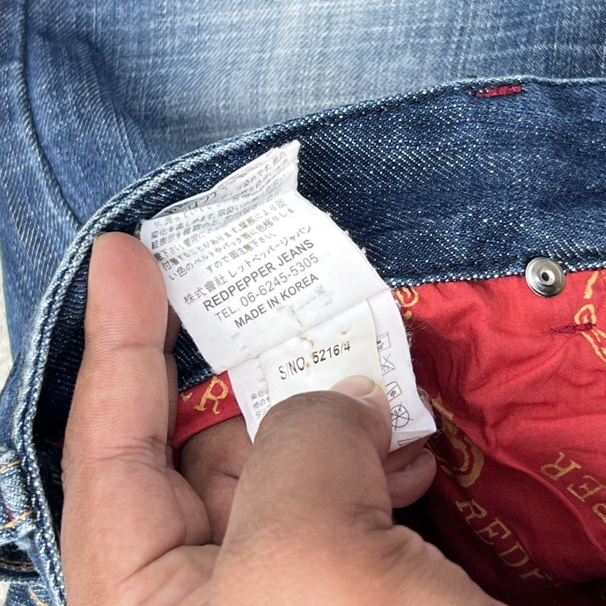 Japanese Brand “REDPEPPER” ACID WASH FLARE JEANS Size 28" / US 6 / IT 42 - 10 Thumbnail