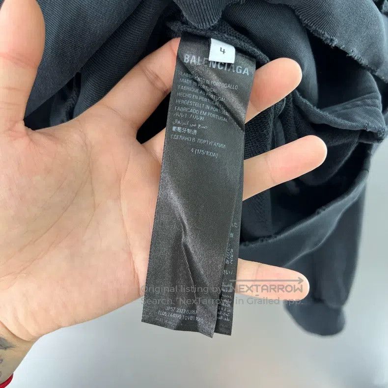 Balenciaga Balenciaga Tape Sweatshirt Size US XL / EU 56 / 4 - 4 Thumbnail