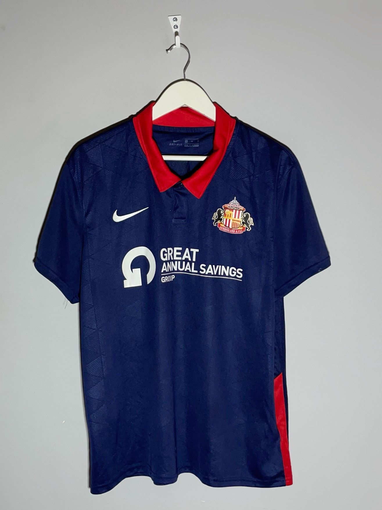 Nike Sunderland Nike 2020/21 Away Y2k Streetwear Football Shirt Size US XL / EU 56 / 4 - 1 Thumbnail