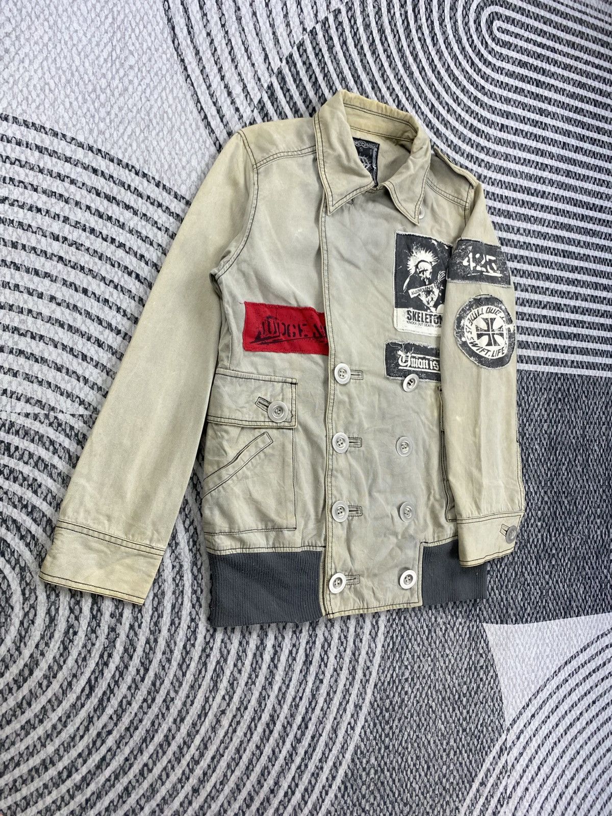 14th Addiction Vintage Algonquins Double Collar Punk Jacket Size US M / EU 48-50 / 2 - 5 Thumbnail