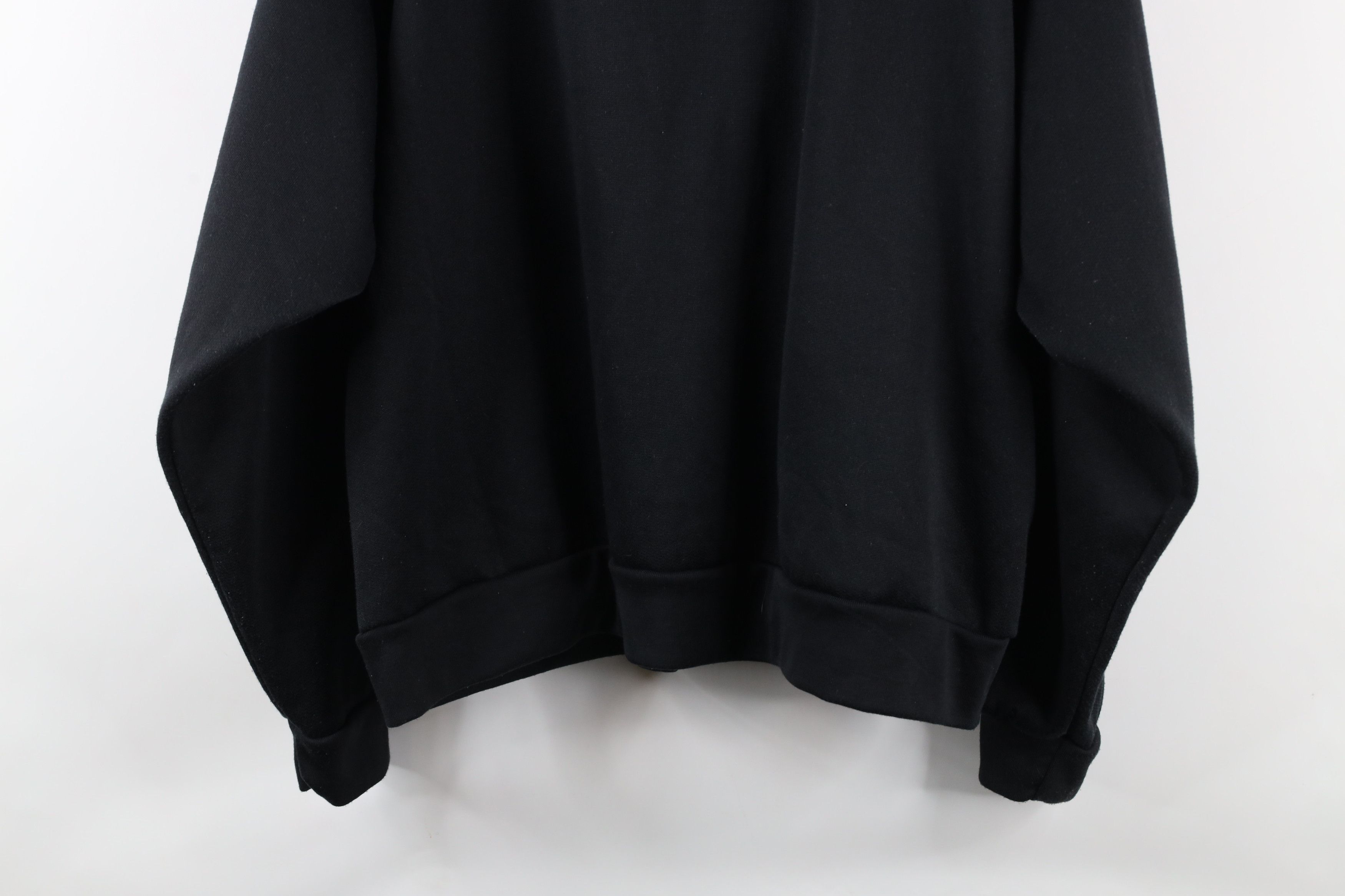 Vintage Vintage 90s Streetwear Half Zip Pullover Sweatshirt Black Size US XXL / EU 58 / 5 - 11 Thumbnail