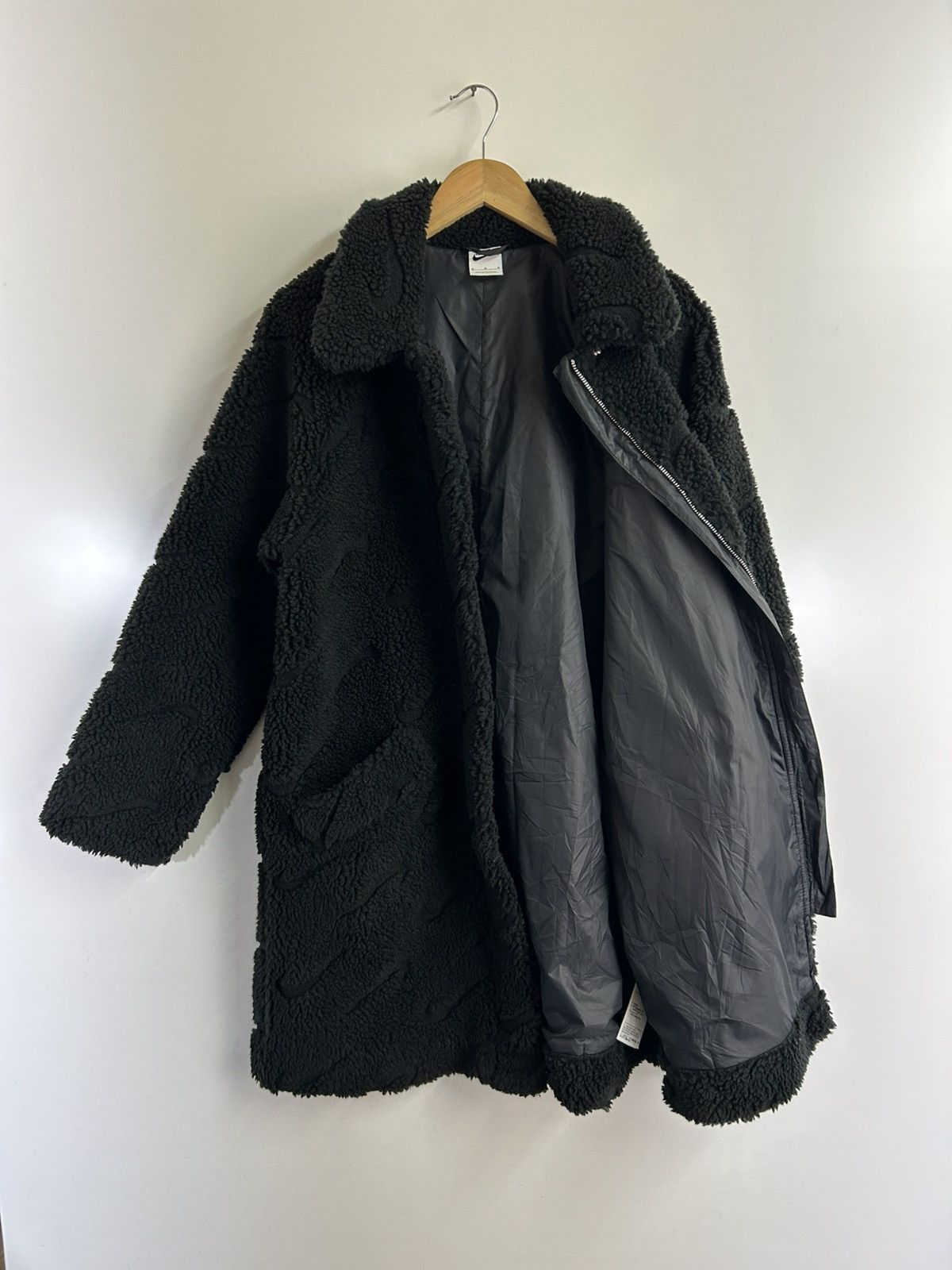 Nike 🔥Nike Faux Fur Outerwear Zipper Jacket Size S / US 4 / IT 40 - 9 Thumbnail