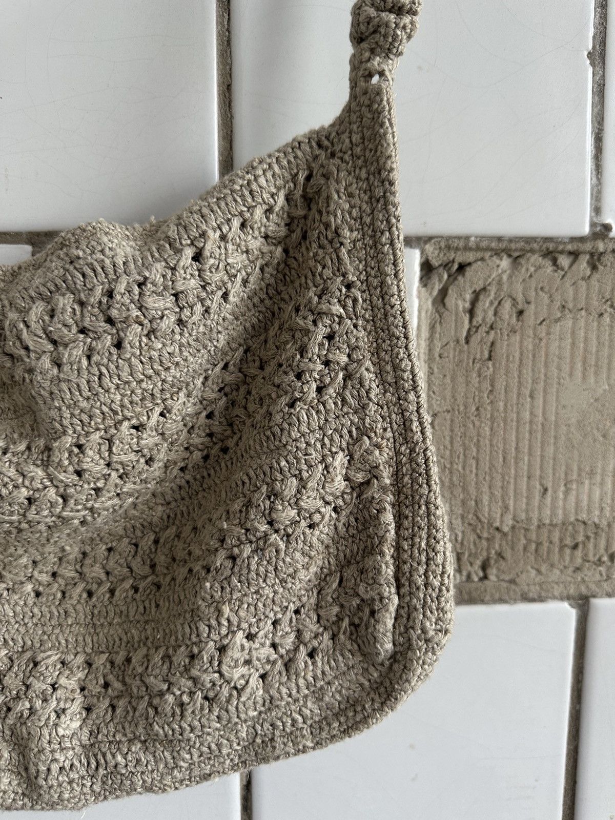 Japanese Brand Vintage Japanese Style Knit Shoulders Bag Y2K 00s USA Size ONE SIZE - 7 Thumbnail