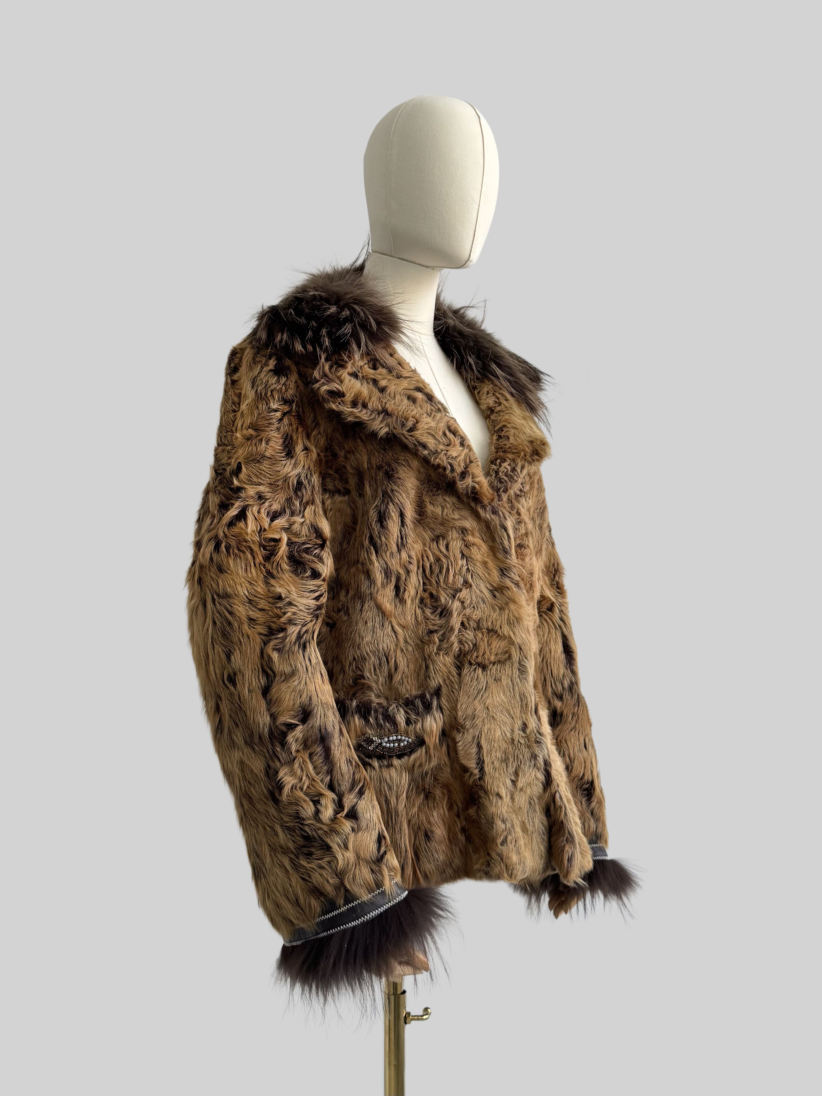 Japanese Brand Vintage Real Fur Jacket (D15) Size L / US 10 / IT 46 - 2 Thumbnail