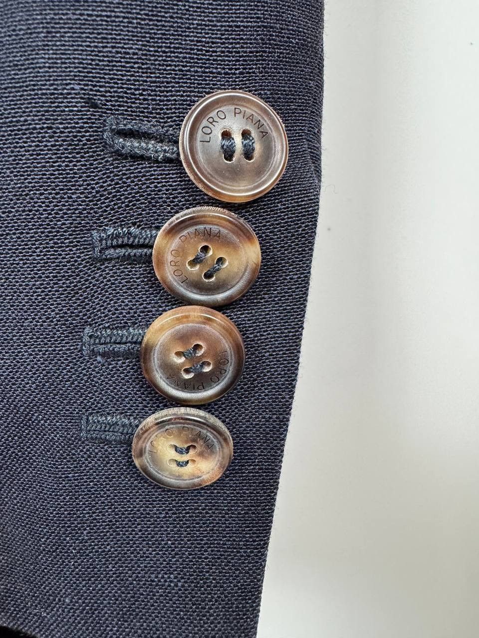 Loro Piana Loro Piana wool&silk Navy Blazer Size US M / EU 48-50 / 2 - 10 Thumbnail