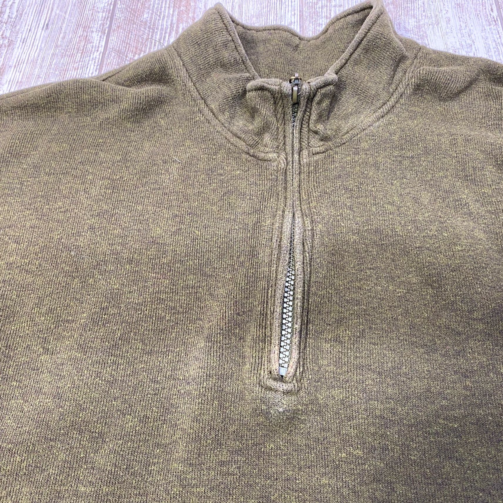 Orvis ORVIS 1/4 Zip Pullover Sweater Men's 2XL Long Sleeve Olive 100% Cotton 7279 Size US XXL / EU 58 / 5 - 5 Thumbnail