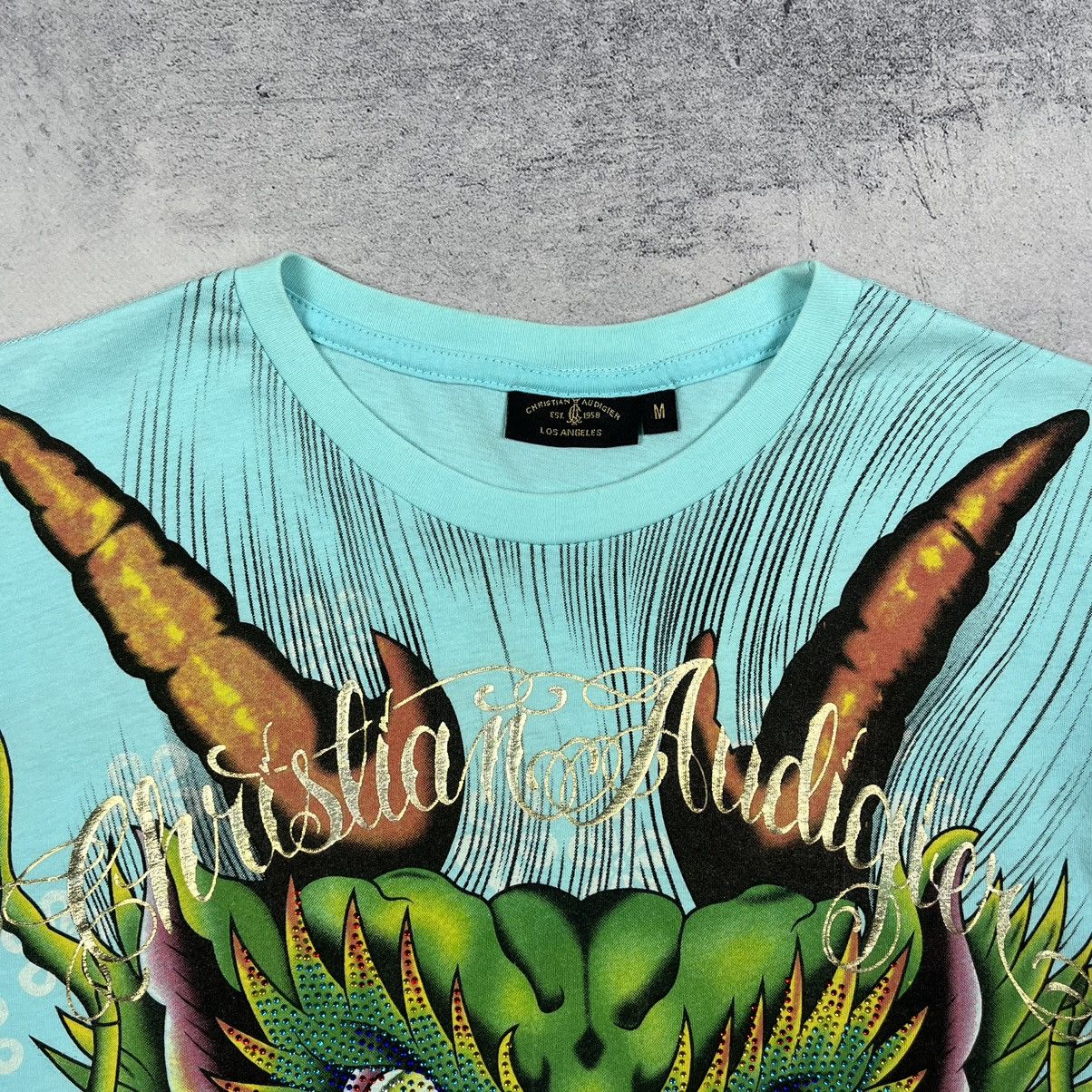 Christian Audigier Vintage Christian Audigier Crazy All Over print T shirt 00’s Size US M / EU 48-50 / 2 - 8 Thumbnail