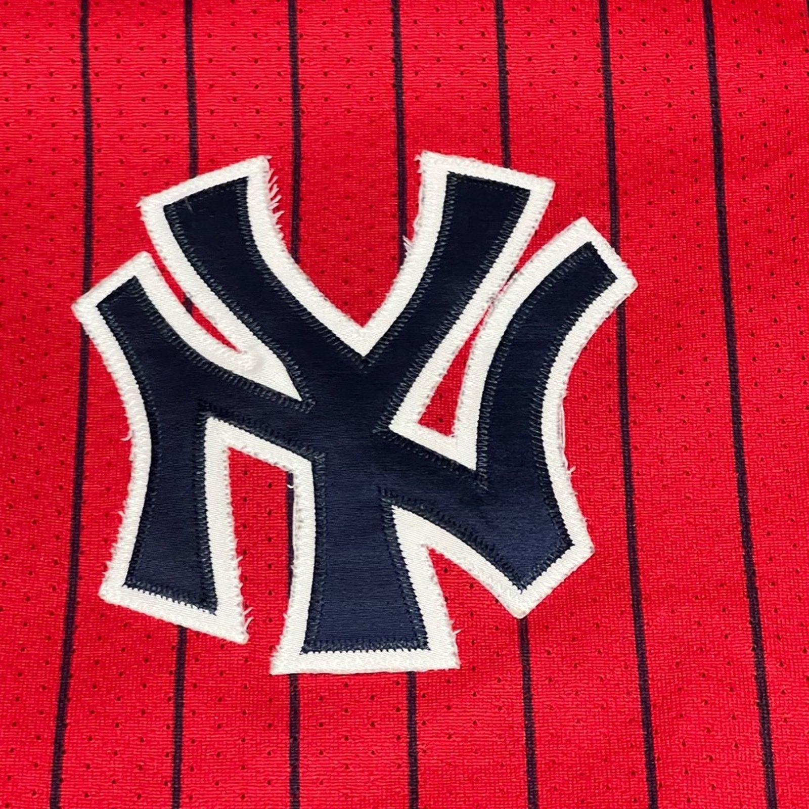 Majestic Vintage New York Yankees Majestic Pin Stripe Jersey Red USA Size US XXL / EU 58 / 5 - 2 Thumbnail