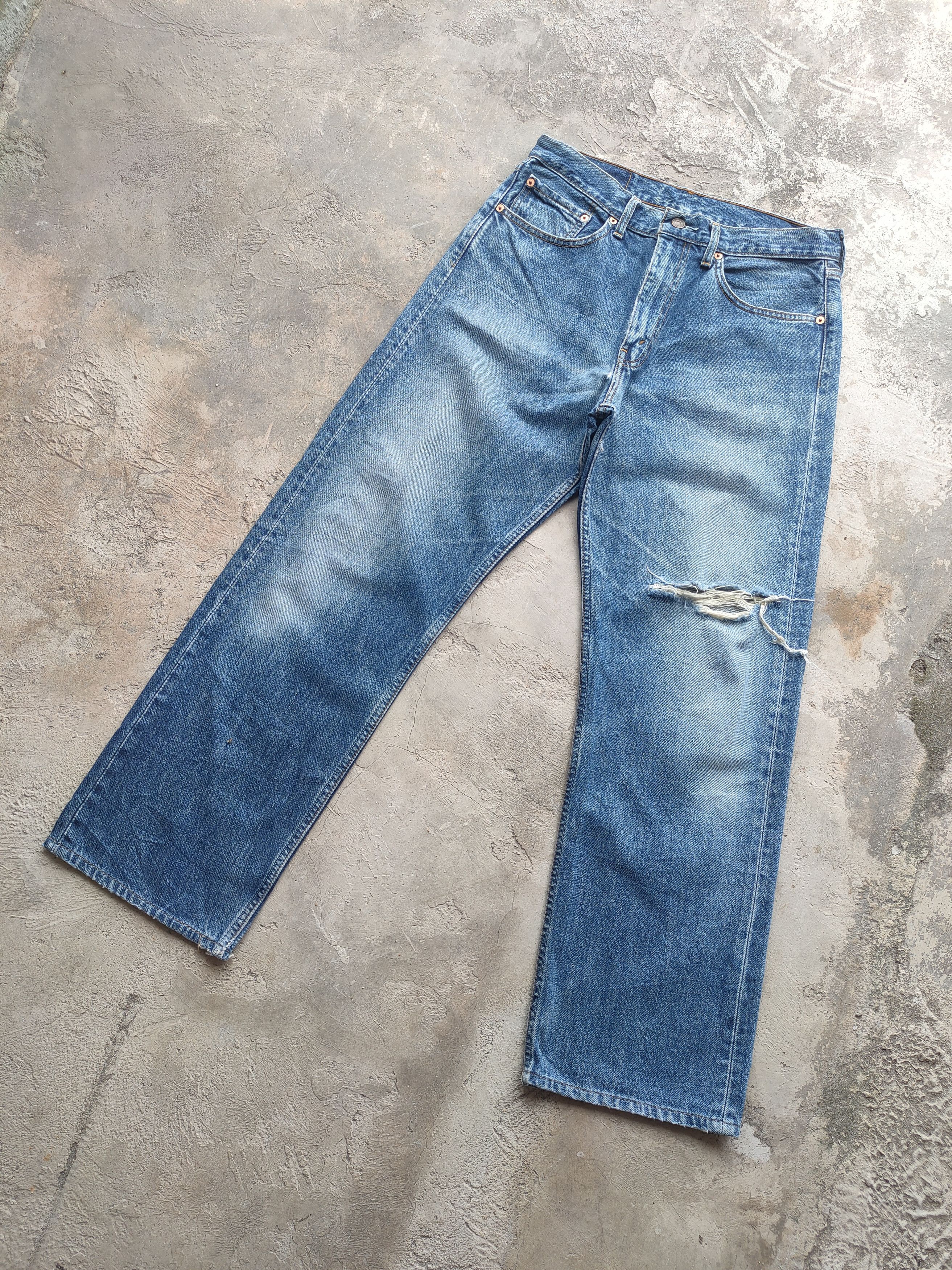 Levi's Vintage Clothing W32 VINTAGE LEVI'S 512 FADED DISTRESSED JEAN DENIM PANTS Size US 32 / EU 48 - 2 Thumbnail
