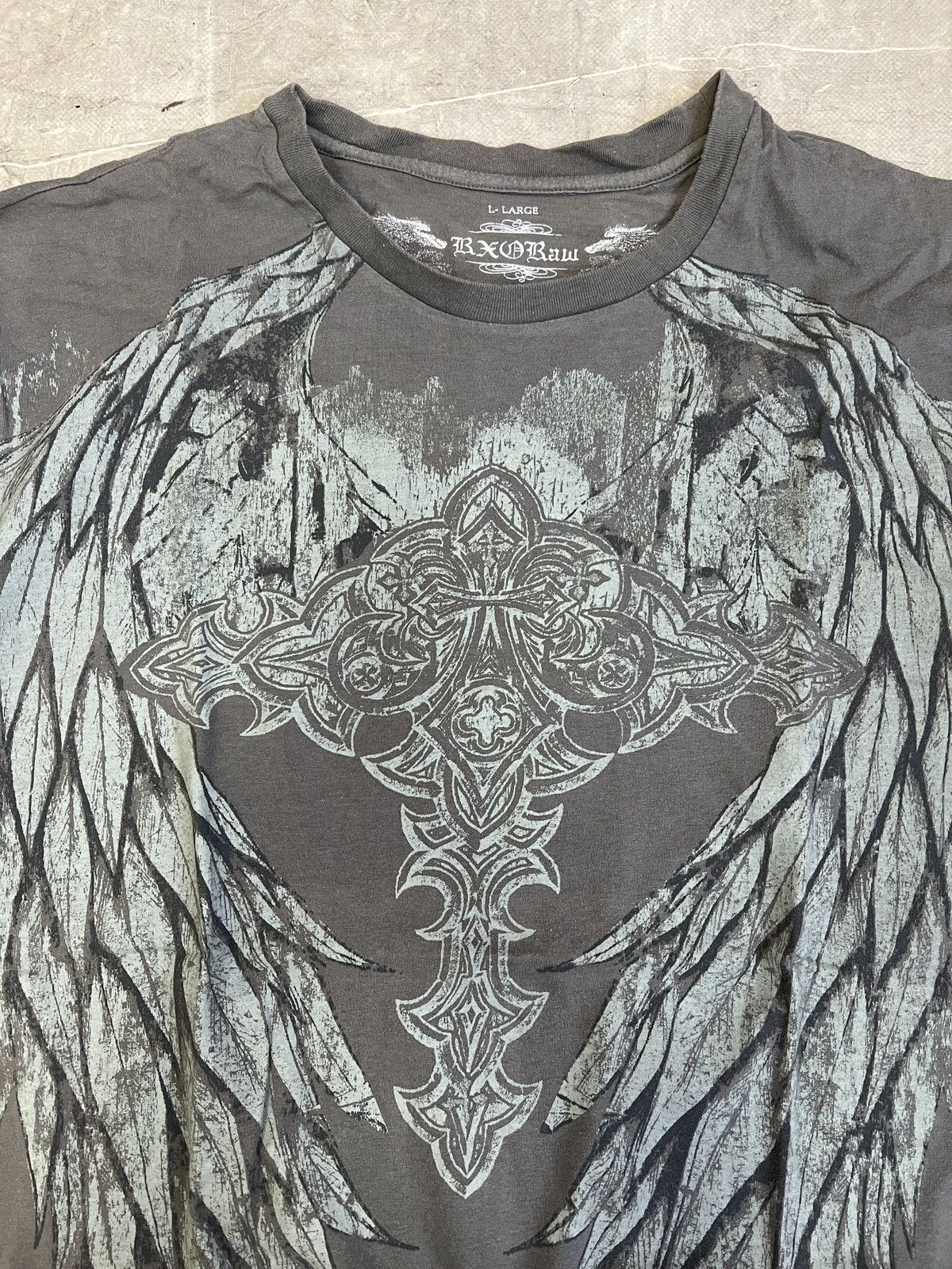 Affliction Vintage Graphic Print afflicition T Shirt Streetwear Y2K Size US L / EU 52-54 / 3 - 3 Thumbnail