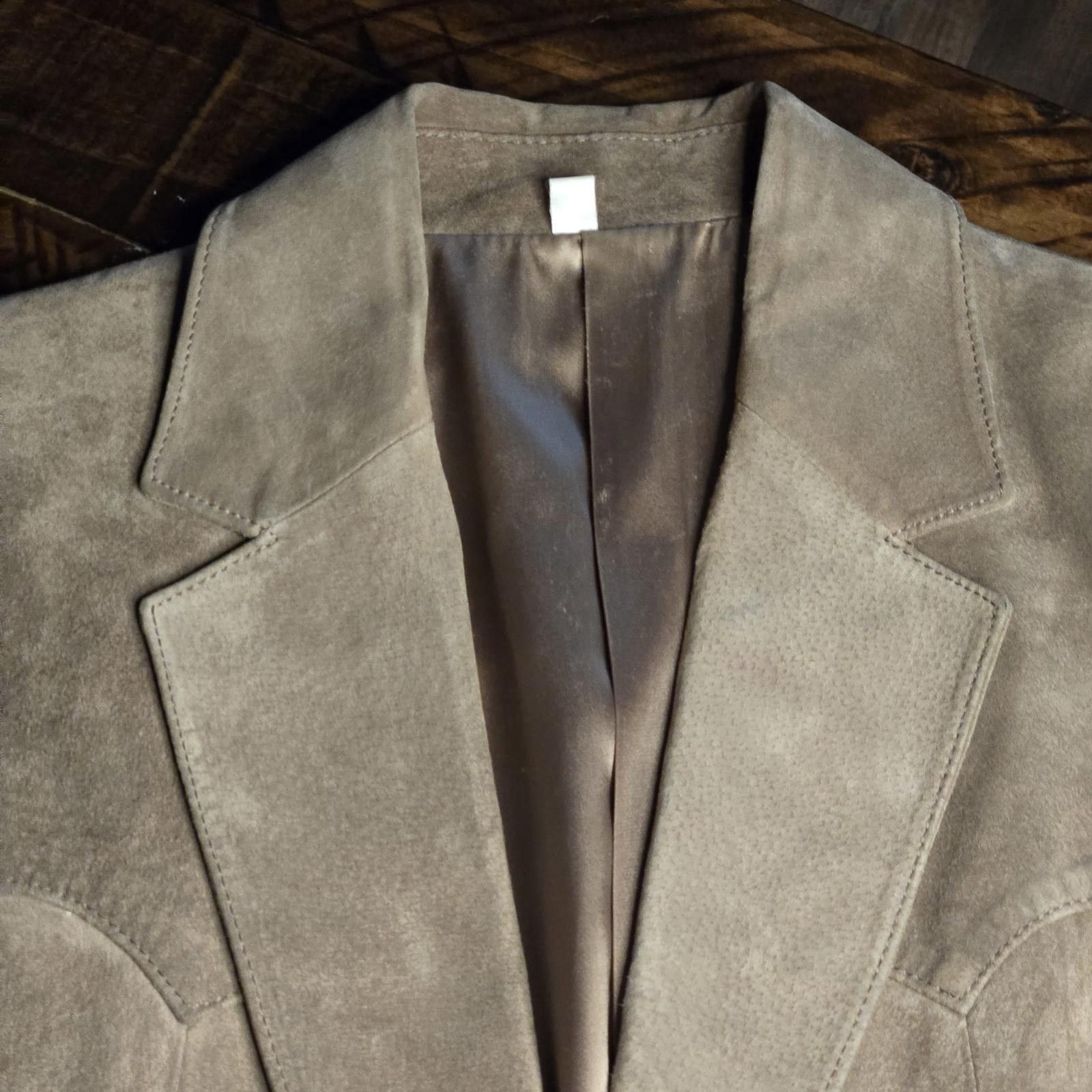 Scully Leather VTG Oakridge Scully Blazer Tan Suede Jacket Men Size 40L C1 Size 40L - 7 Thumbnail