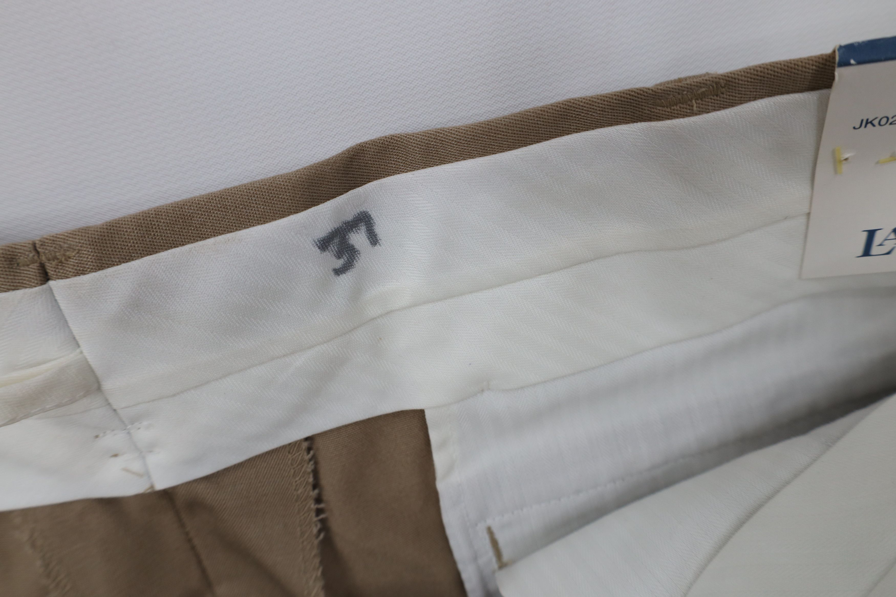 Lands' End Deadstock Vintage Y2K Lands End Chino Pants Trousers Beige Size US 37 - 6 Thumbnail