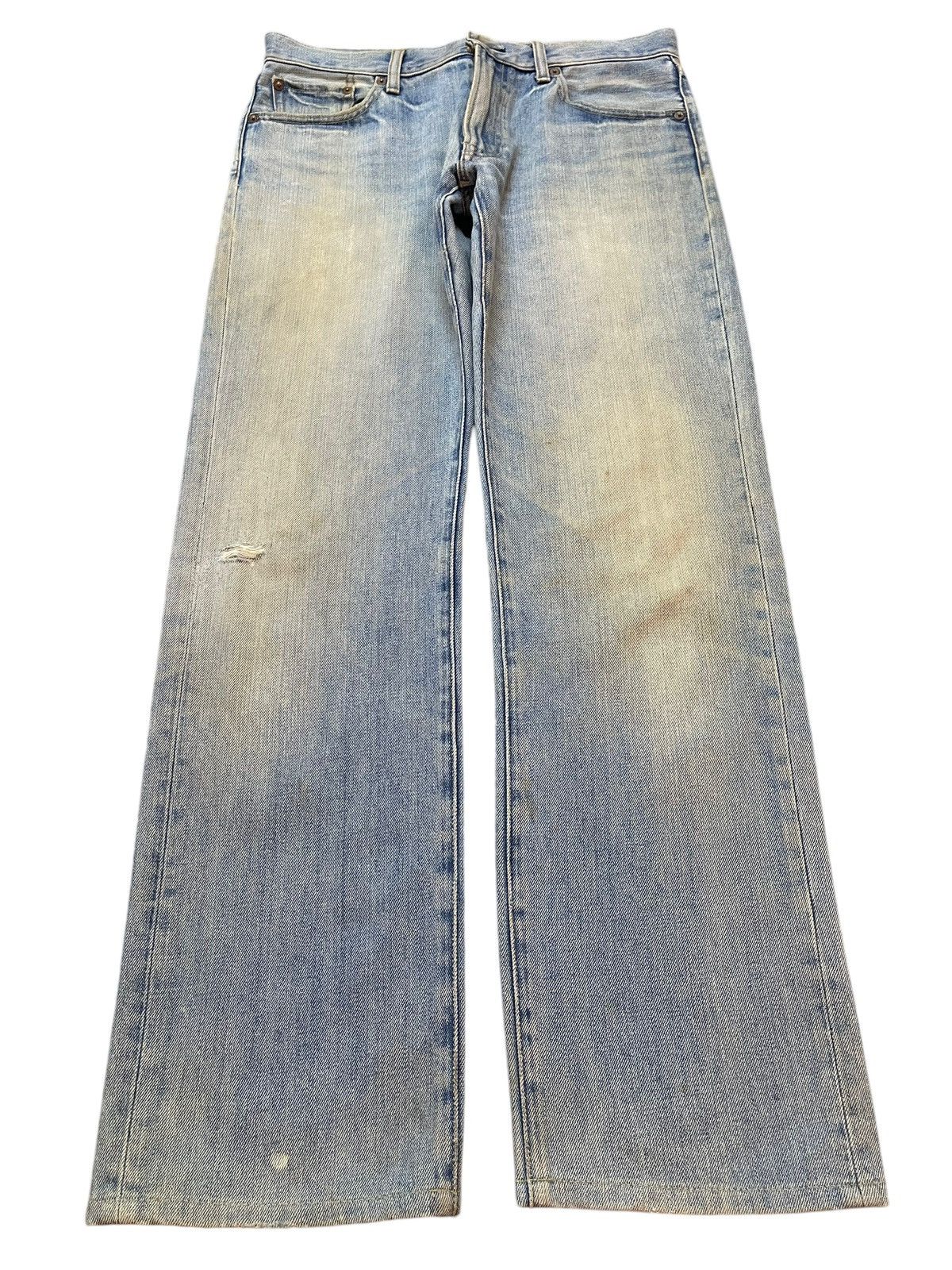 Uniqlo Vintage Japanese Uniqlo Mud Faded Wash Style Loose Jeans Size US 32 / EU 48 - 1 Thumbnail