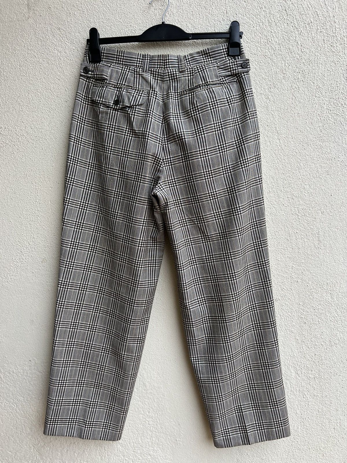 Vintage 90s Christian Dior Sports Checks Wool Trouser Pant