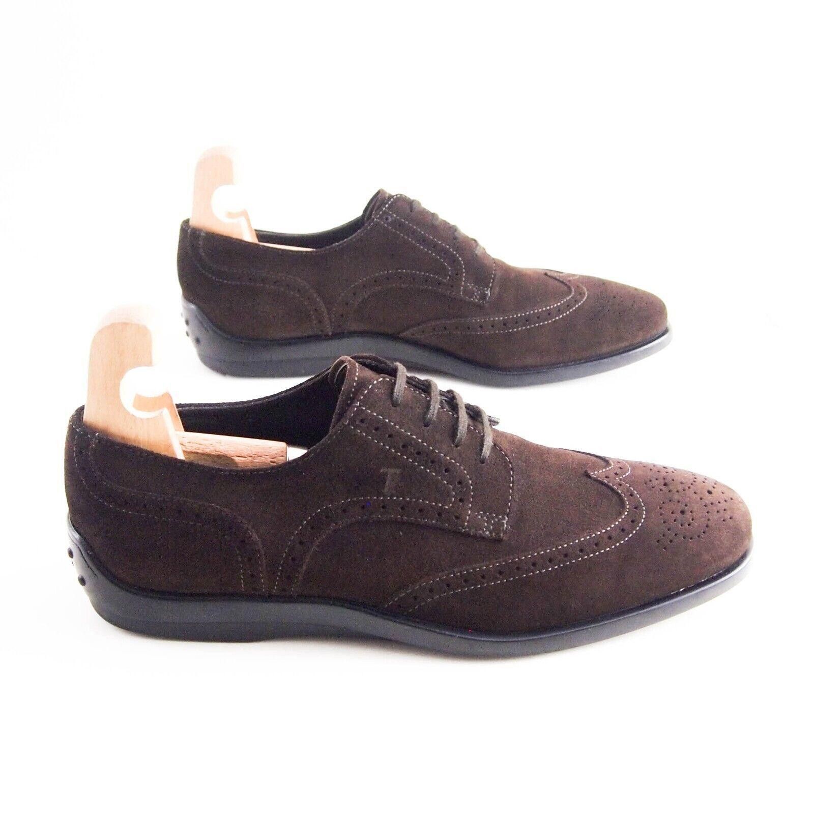 Tod's TOD's Wingtip Brogues Brown Suede Mens Size EU 42.5 US 9.5 Size US 9.5 / EU 42-43 - 4 Thumbnail