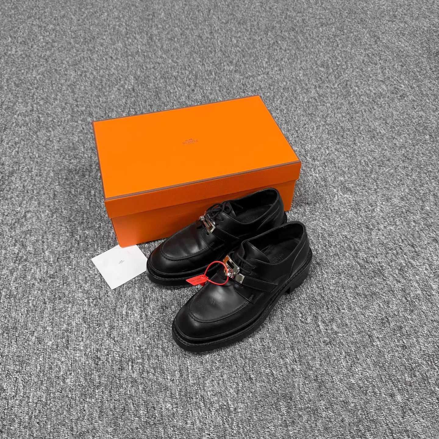 Hermes Hermes Kelly Silver Buckle Calfskin Loafer 99 New 36.5 Boxed Size US 6 / IT 36 - 1 Thumbnail