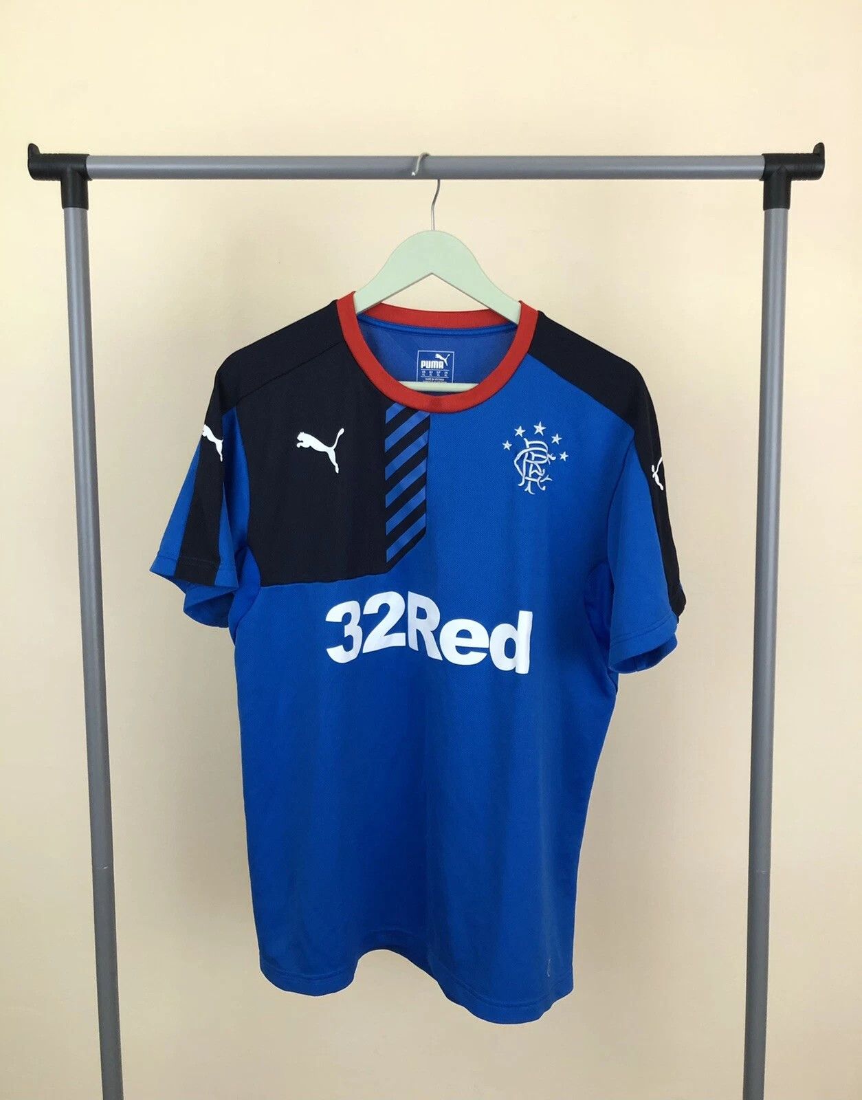 Puma FC Rangers Glasgow 2015-2016 Football Training Shirt Mens XL Size US XL / EU 56 / 4 - 1 Thumbnail