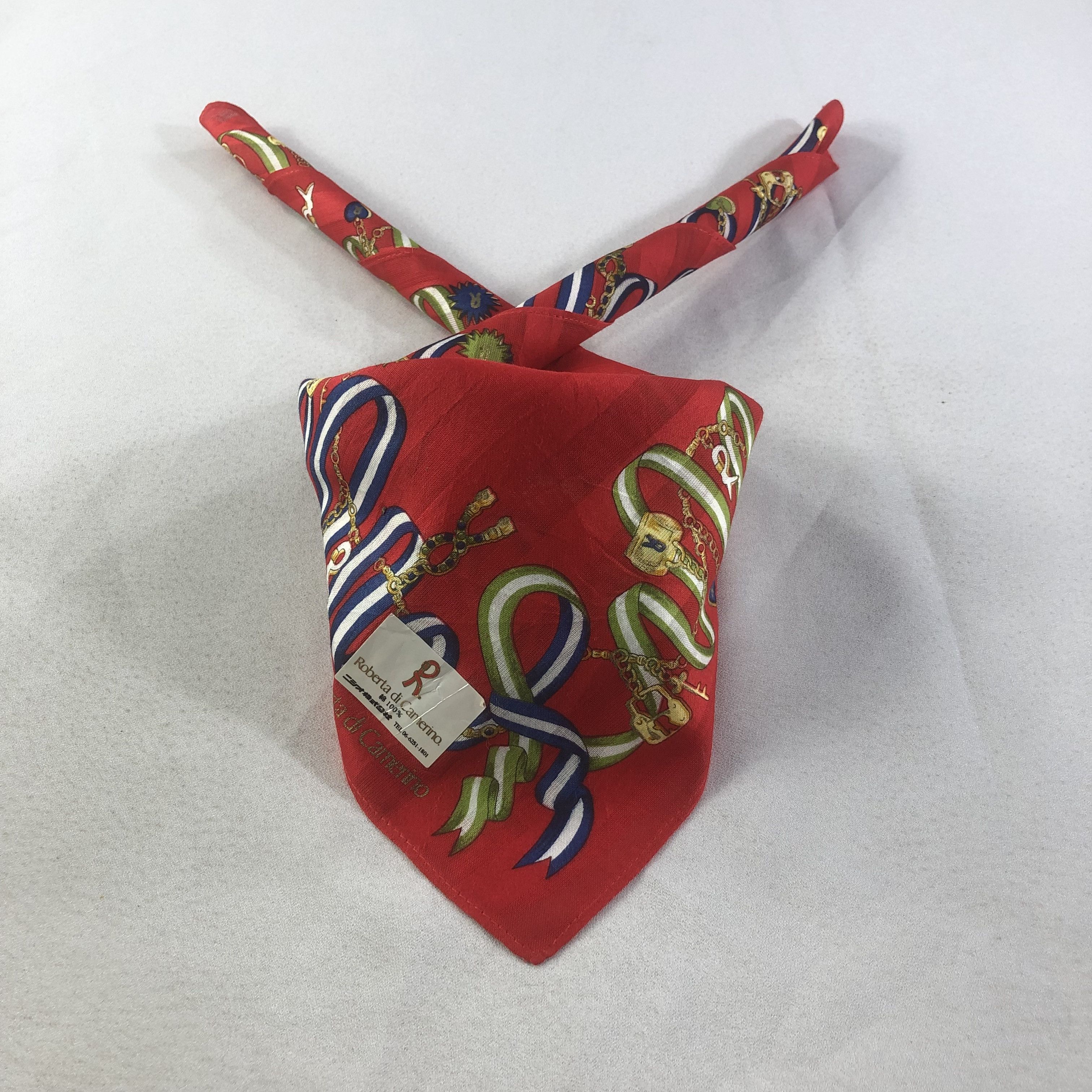 Roberta di Camerino × Vintage Roberta di Camerino Handkerchief Neckerchief Bandana H2303 Size ONE SIZE - 1 Thumbnail