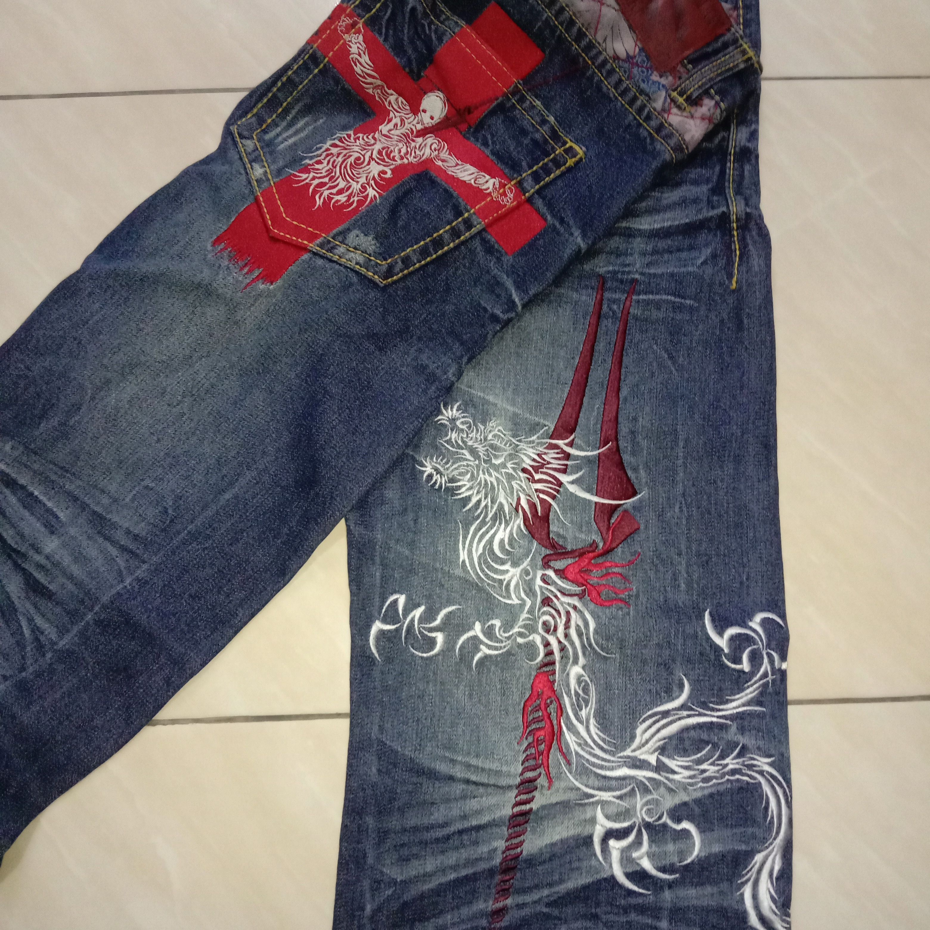 Anime × Cartoon Network Jeans Nishiki x Neon Genesis Evangelion Anime Manga Rare 00s Size US 36 / EU 52 - 2 Thumbnail
