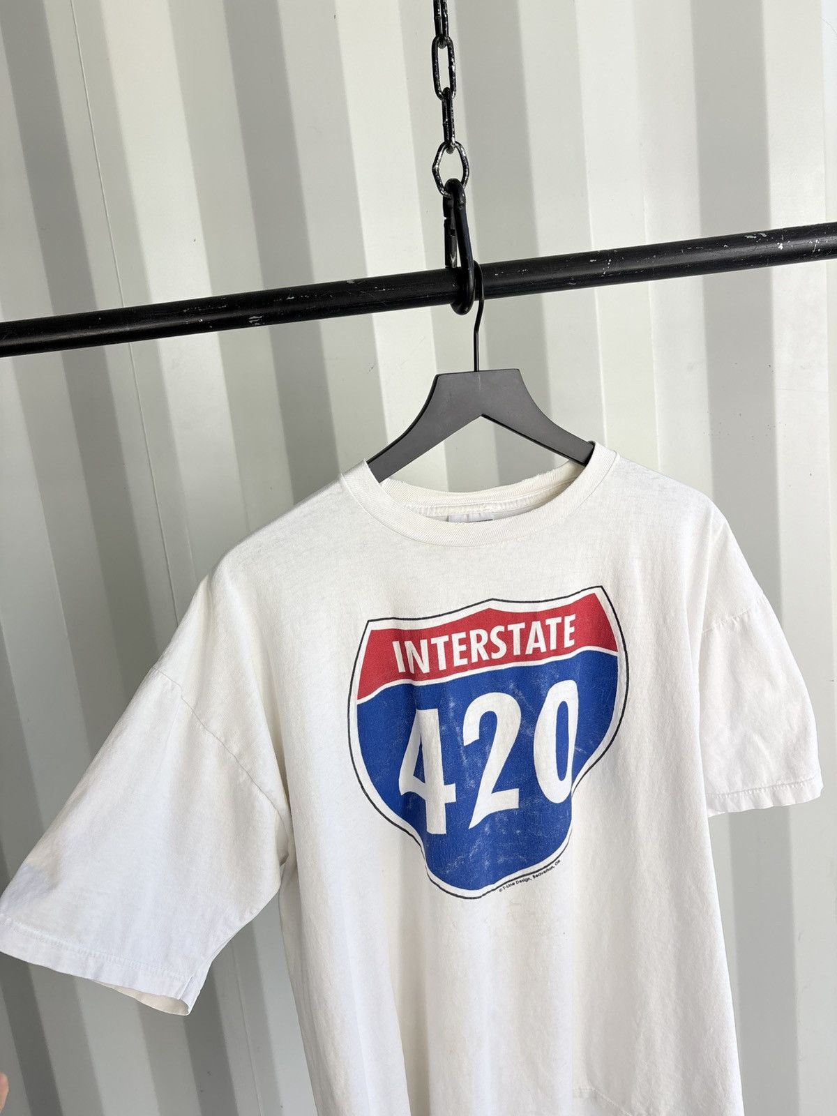 Vintage Thrashed 420 WEED Pot Distressed Faded Shirt Grunge Band Size US XL / EU 56 / 4 - 6 Thumbnail