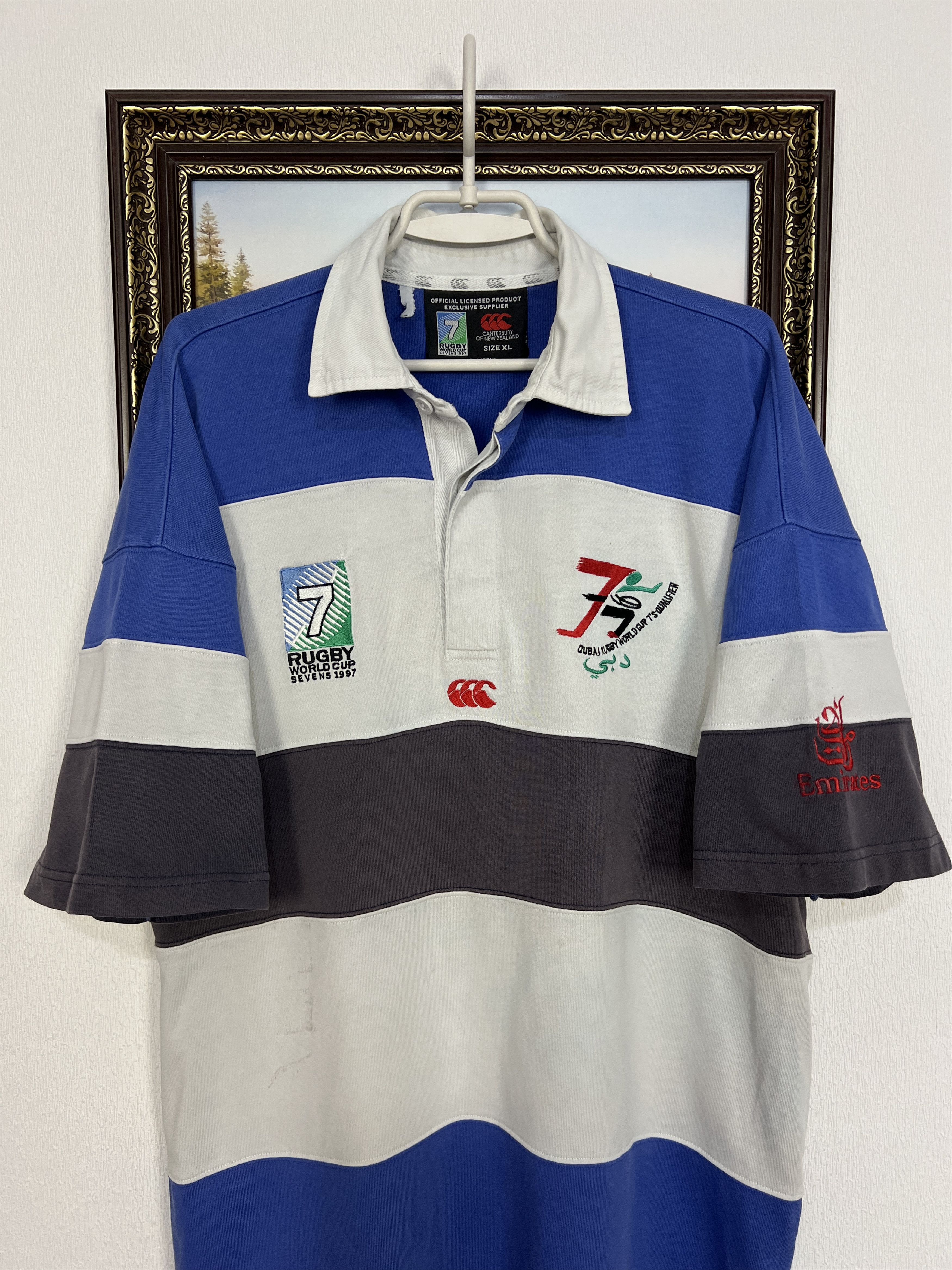 Vintage Canterbury Hong Kong Rugby Union World Cup Jersey Trikot Size US XL / EU 56 / 4 - 2 Thumbnail