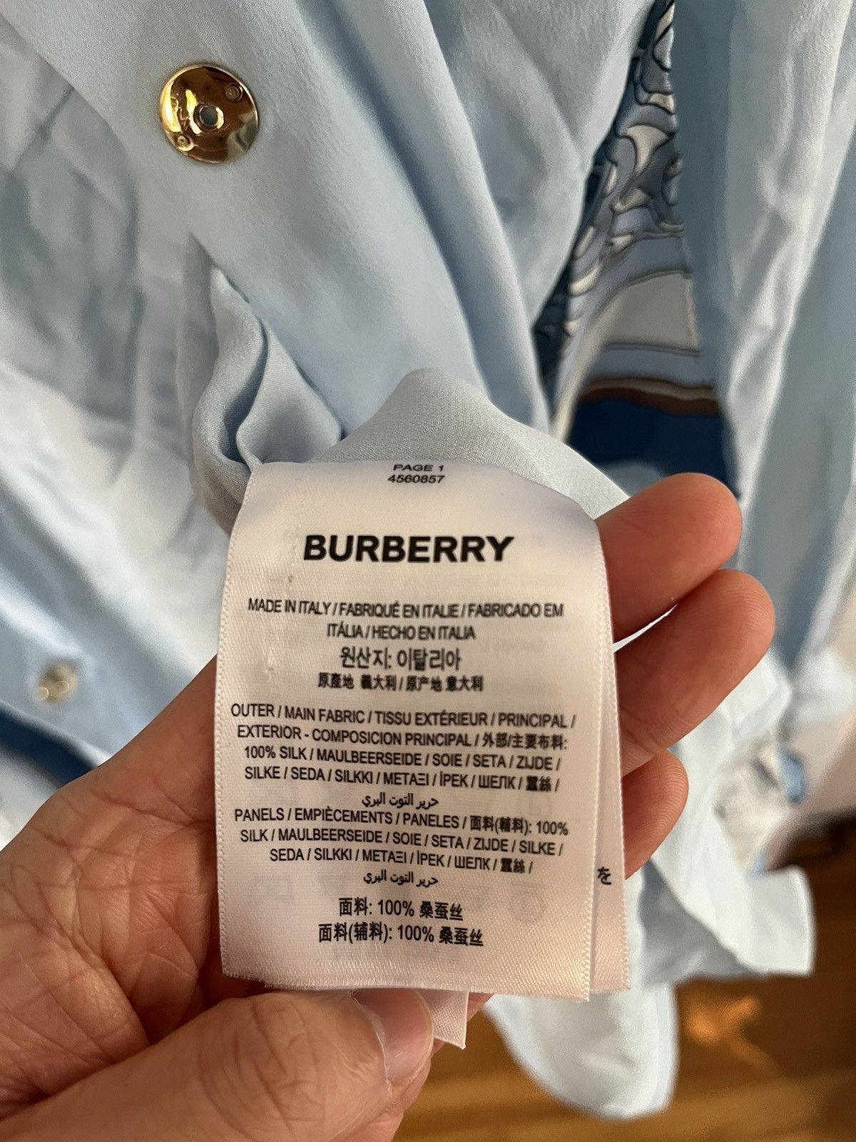 Burberry Burberry Blouse (Burberry by Daniel Lee SS 2019) Size XS / US 0-2 / IT 36-38 - 7 Thumbnail