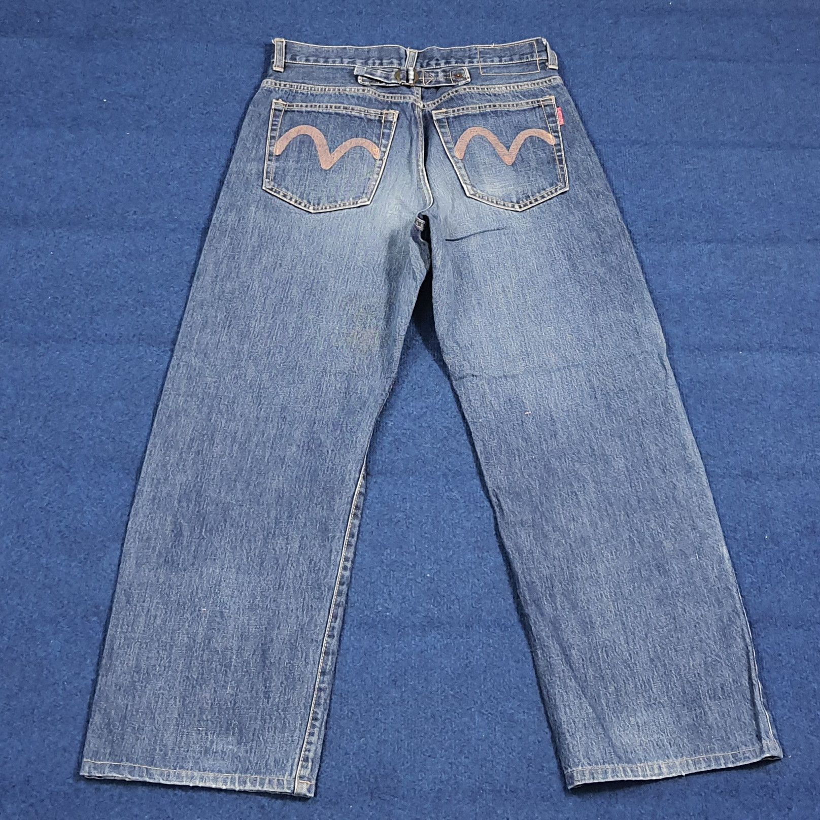Japanese Brand Vintage Evisu Japan Selvedge Custom Daicock C280N3 Size US 29 - 3 Thumbnail