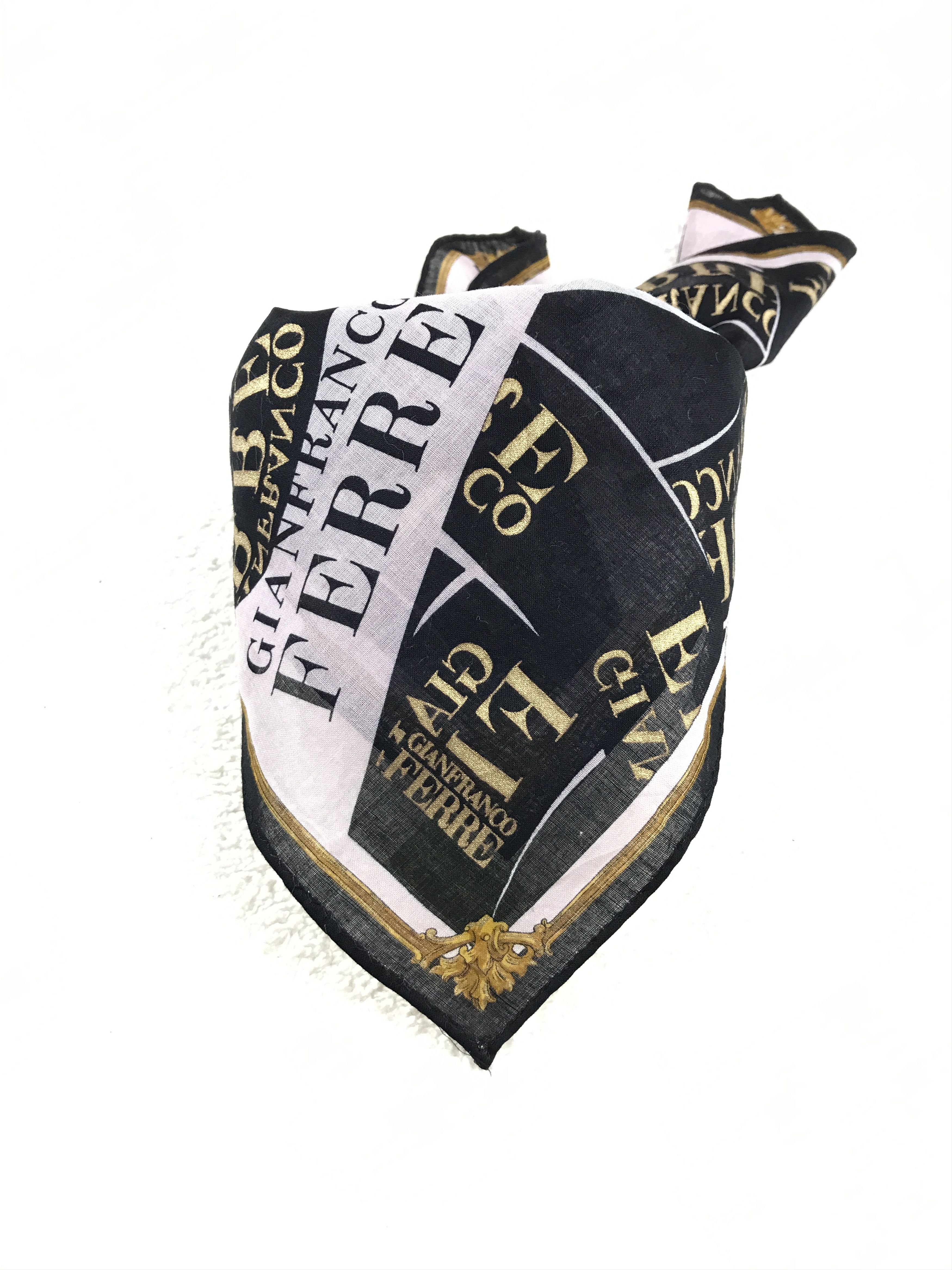 Gianfranco Ferre × Vintage Vintage GianFranco Ferre Bandana Neckerchief Handkerchief Size ONE SIZE - 3 Thumbnail