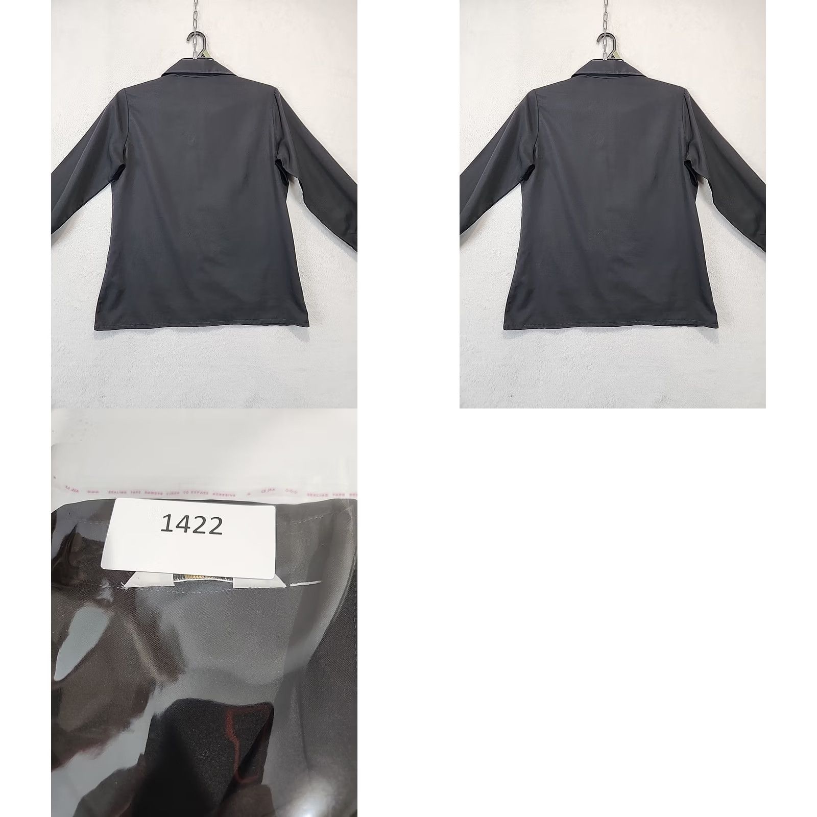 Vintage VINTAGE Custom Design Dress Shirt Women's L Black Point Collar Long Sleeve Button Front Disbo Retro (70s, Hippie, Disco) Womens Size L / US 10 / IT 46 - 9 Thumbnail