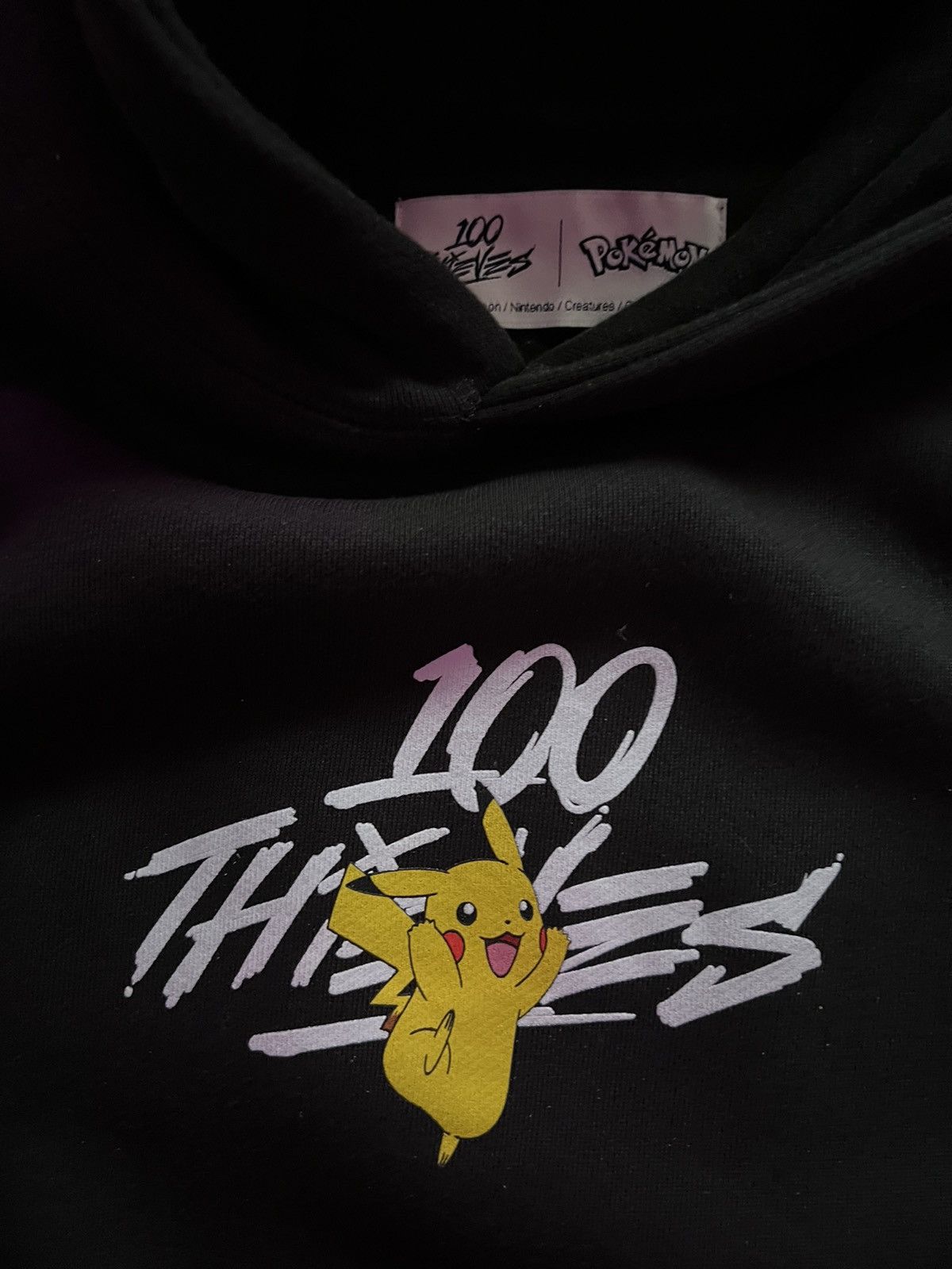 100 Thieves 100 Thieves x Pokemon Pikachu Hoodie XL Black Size US XL / EU 56 / 4 - 3 Thumbnail